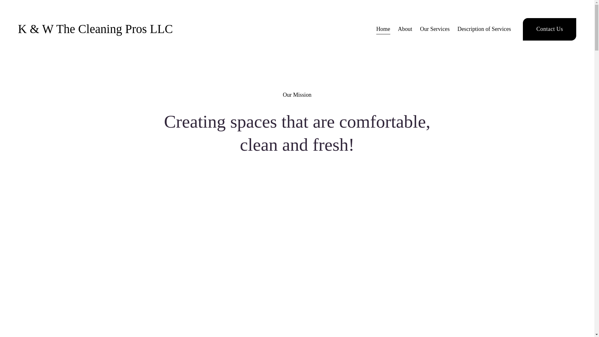 website screenshot of https://kwthecleaningprosllc.com/