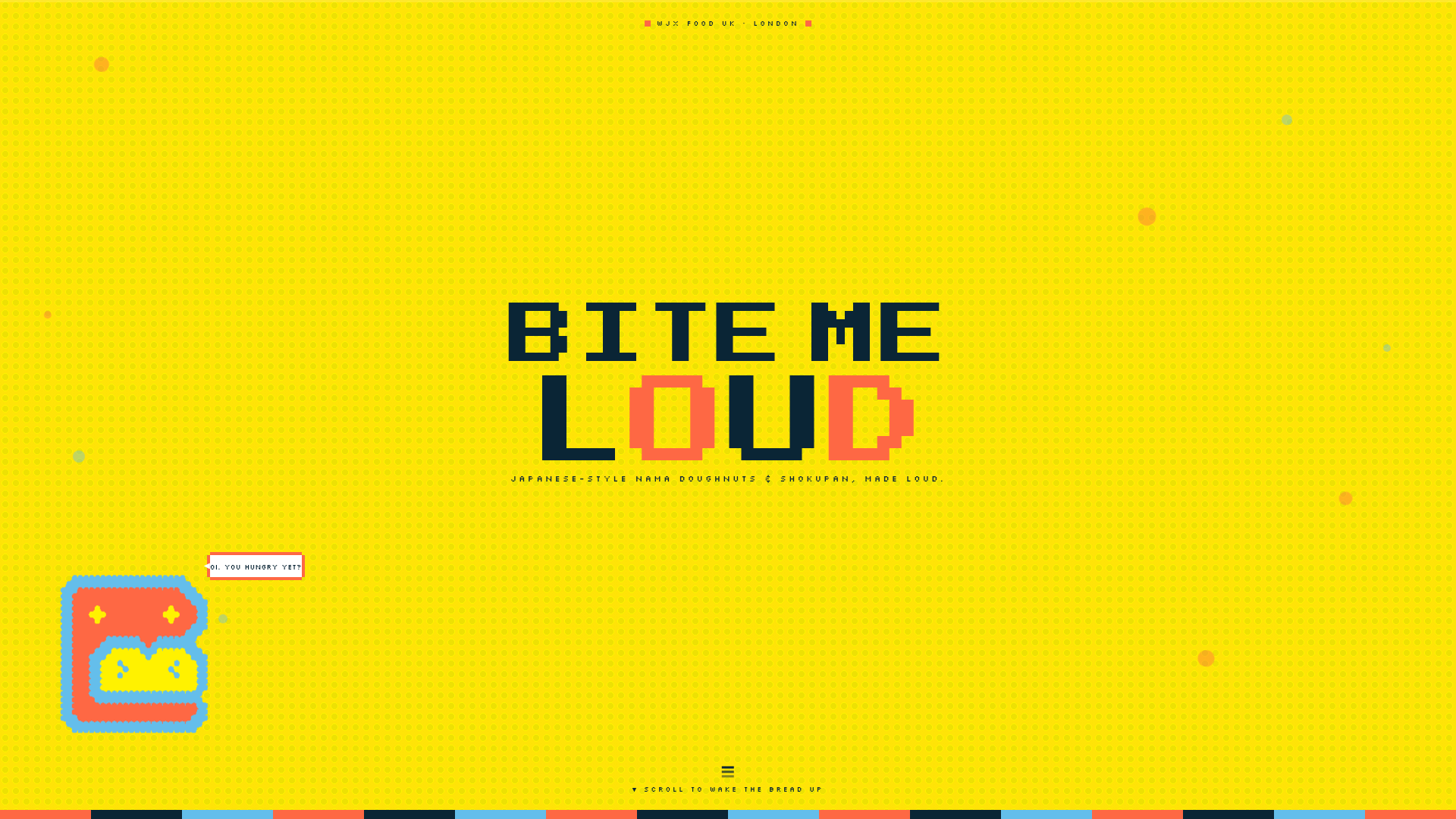 website screenshot of https://bitemeloud.co.uk/