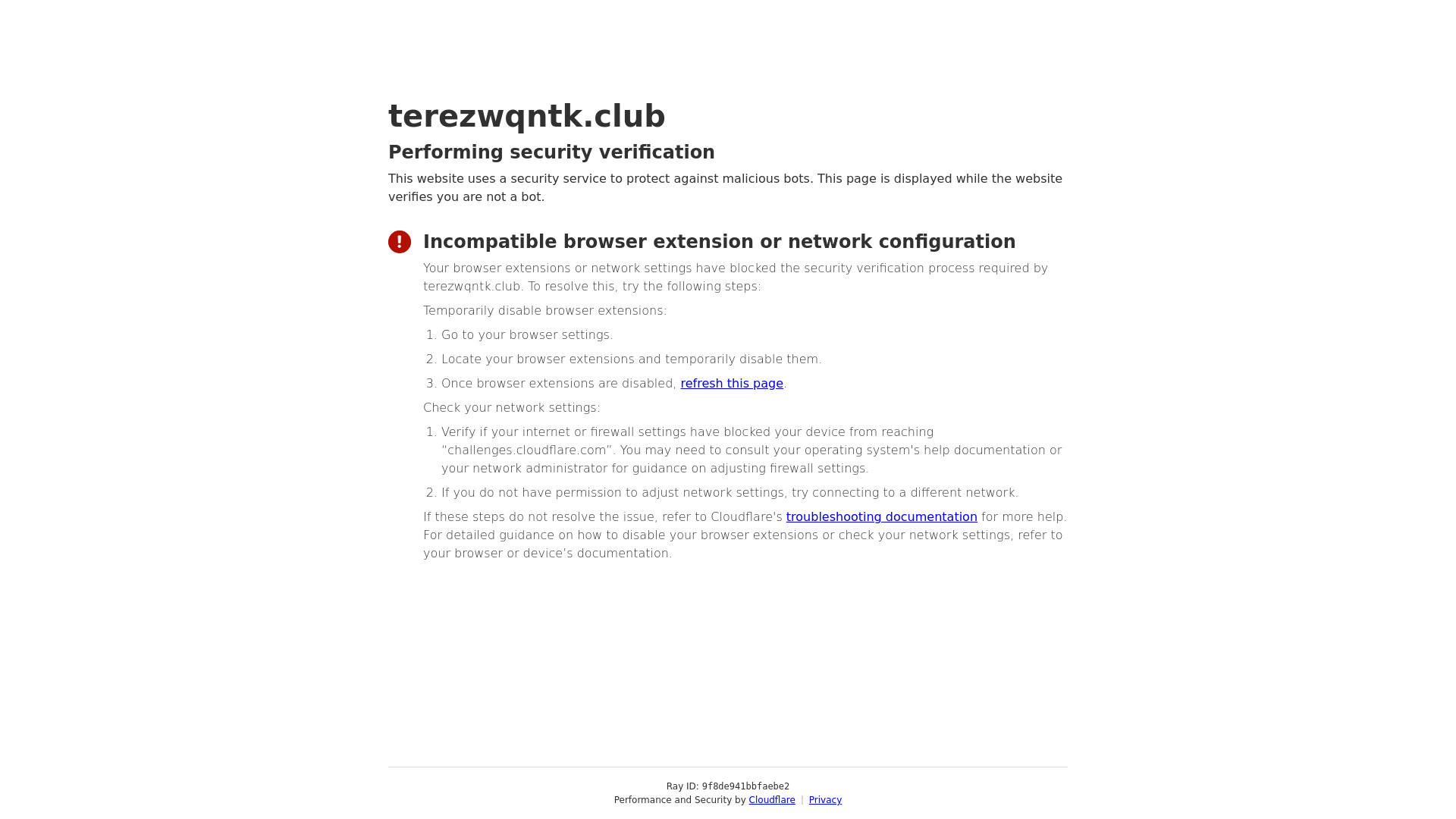 website screenshot of https://terezwqntk.club