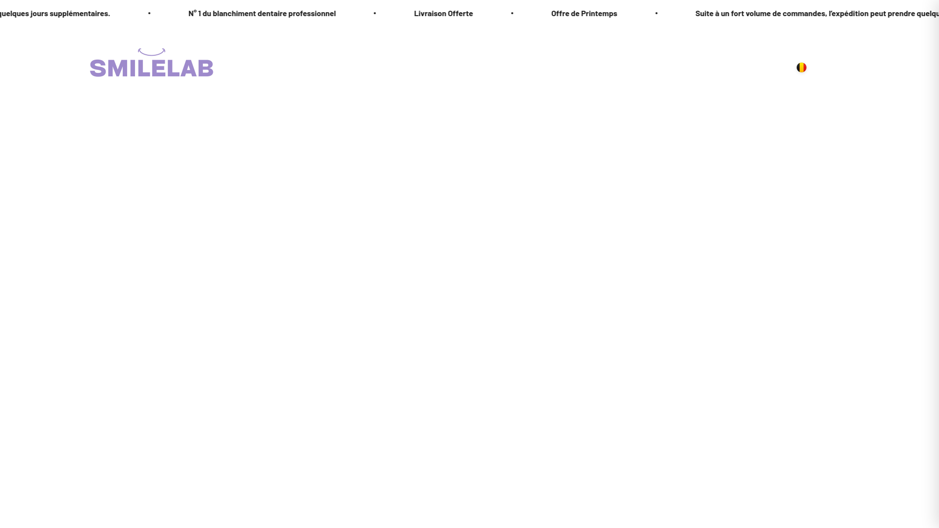 website screenshot of https://getsmilelab.com/