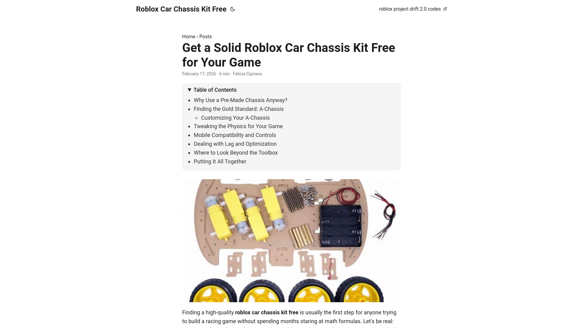 website screenshot of https://roblox-car-chassis-kit-free.pages.dev/