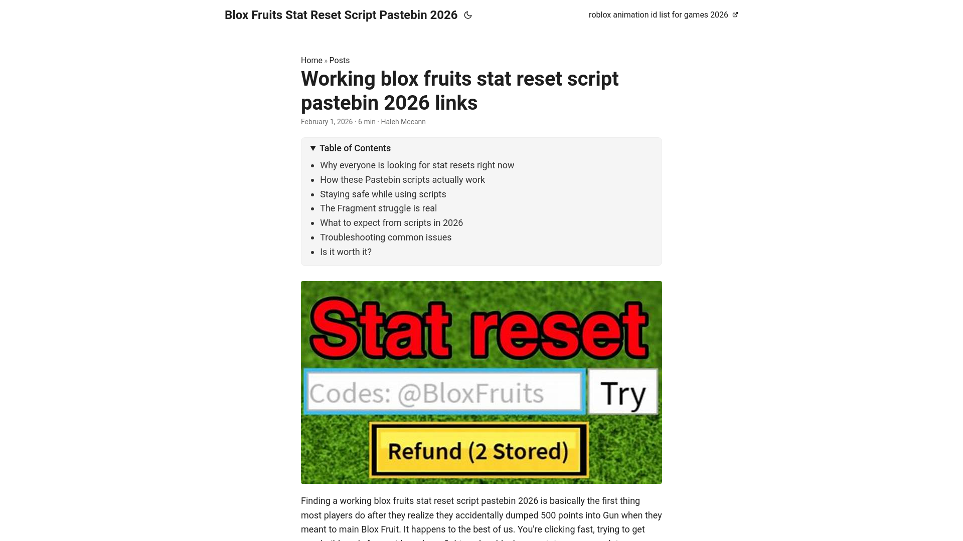 website screenshot of https://blox-fruits-stat-reset-script-pastebin-2026.pages.dev/