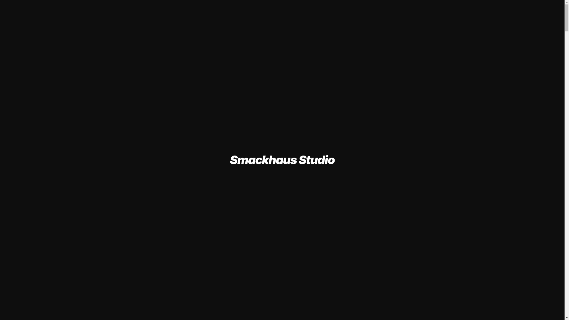 website screenshot of https://smackhaus.studio/