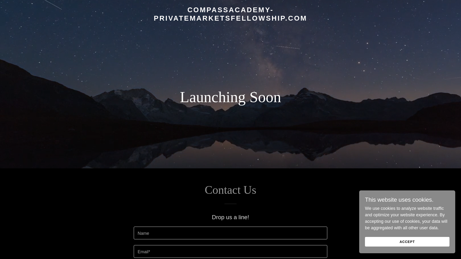 website screenshot of https://compassacademy-privatemarketsfellowship.com/