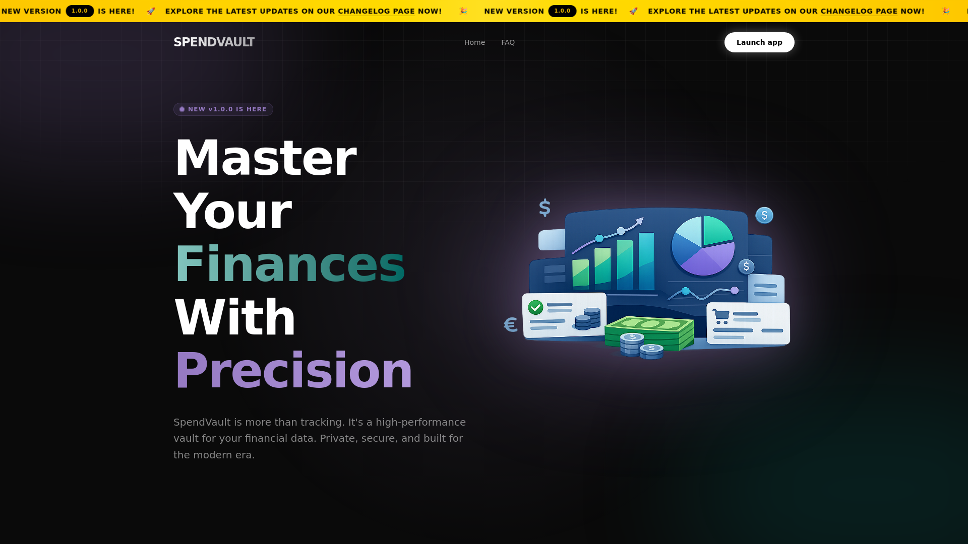 website screenshot of https://spendvault.jalvarezz13.com/
