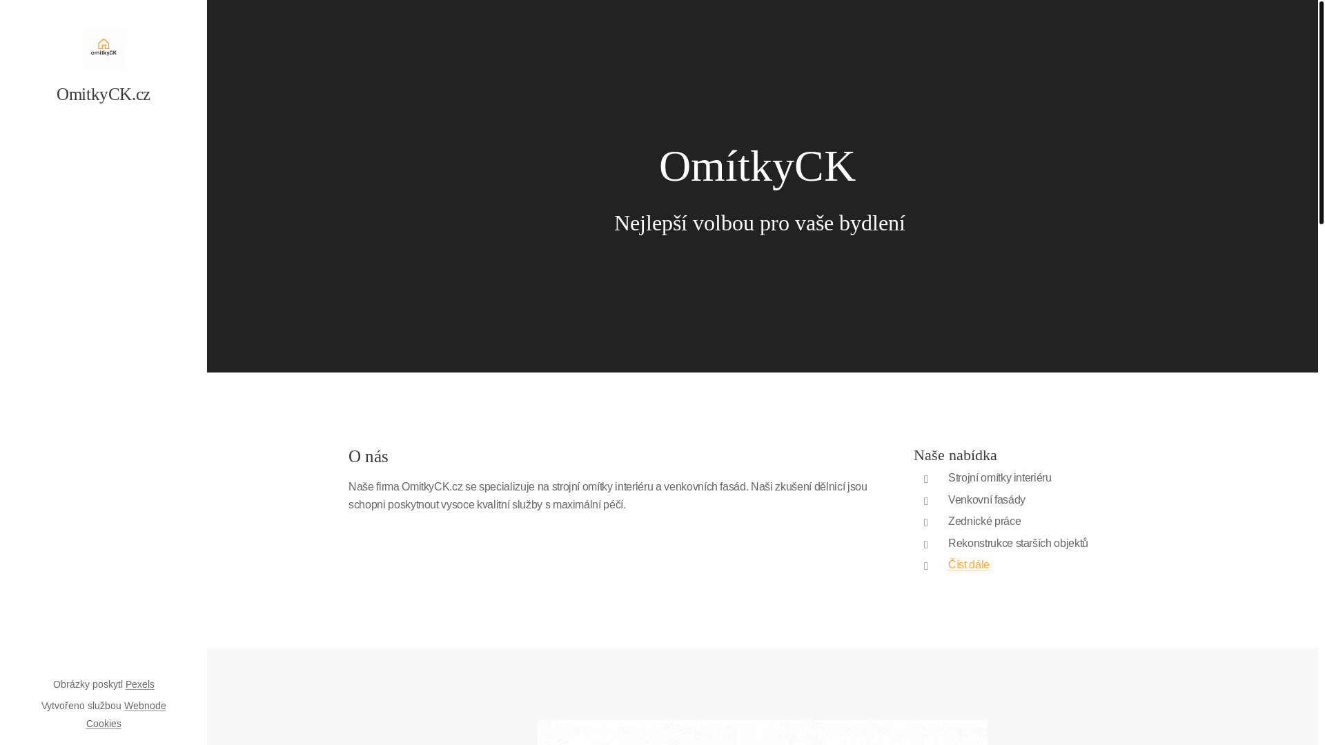 website screenshot of https://omitkyck.cz/