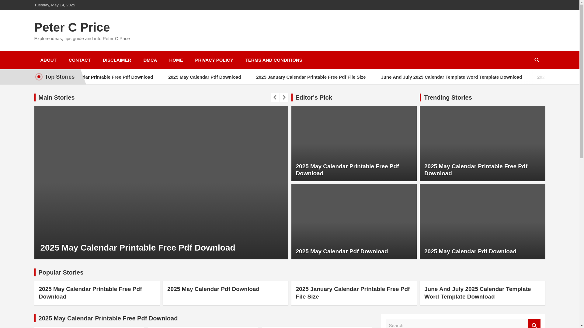 website screenshot of https://petercpricej.pages.dev/