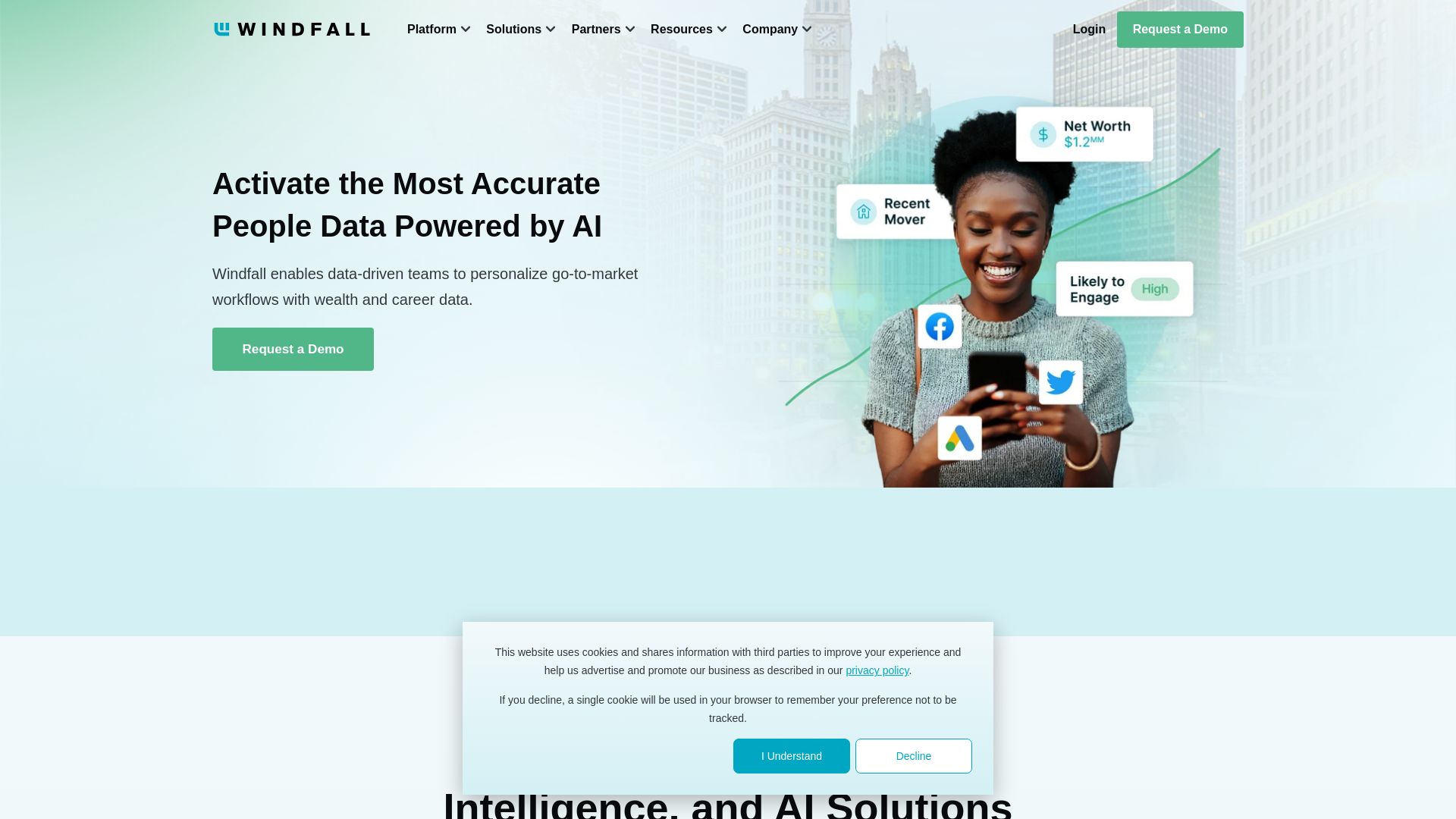 website screenshot of https://windfallalliance.com/