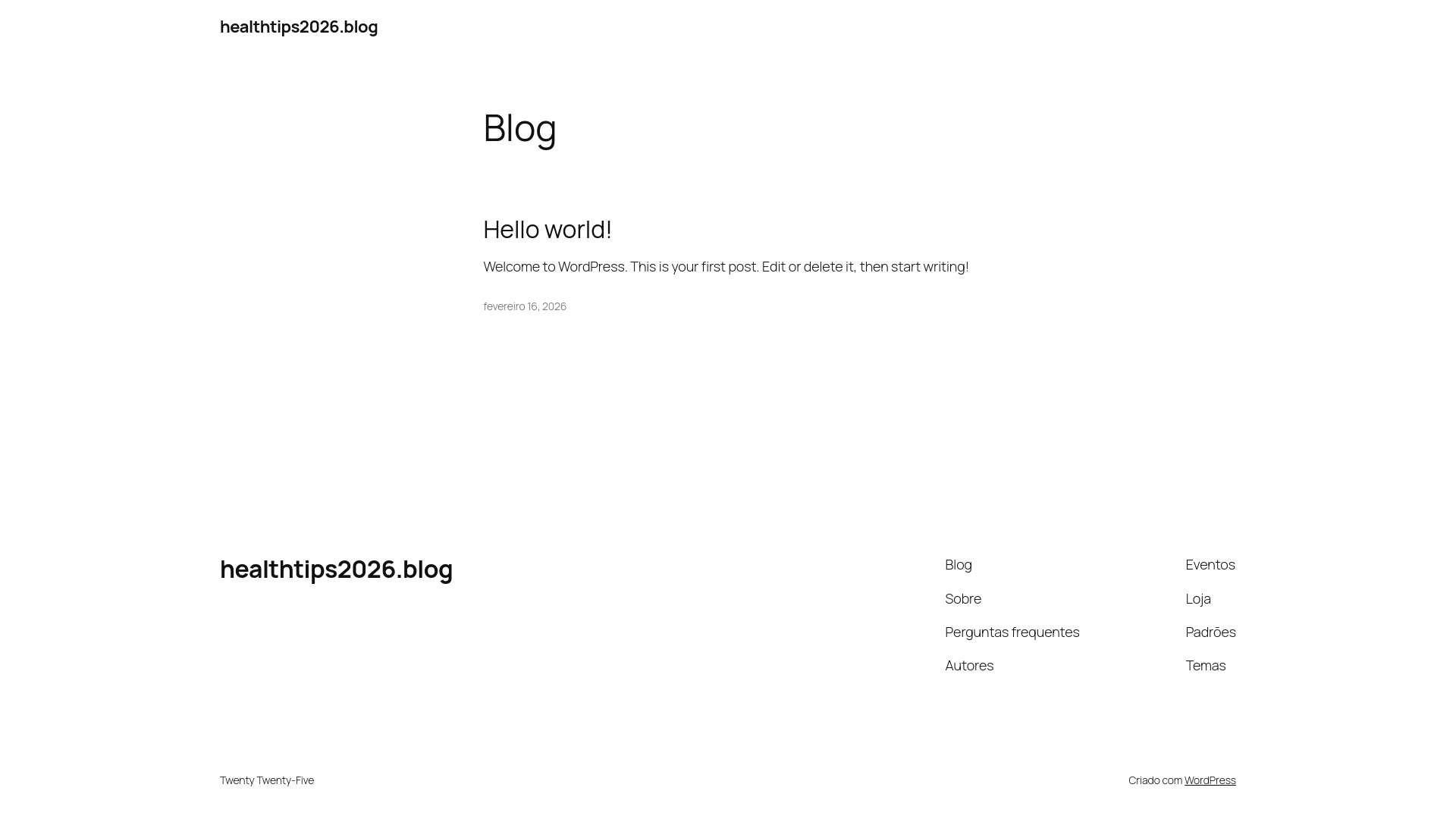 website screenshot of https://healthtips2026.blog/