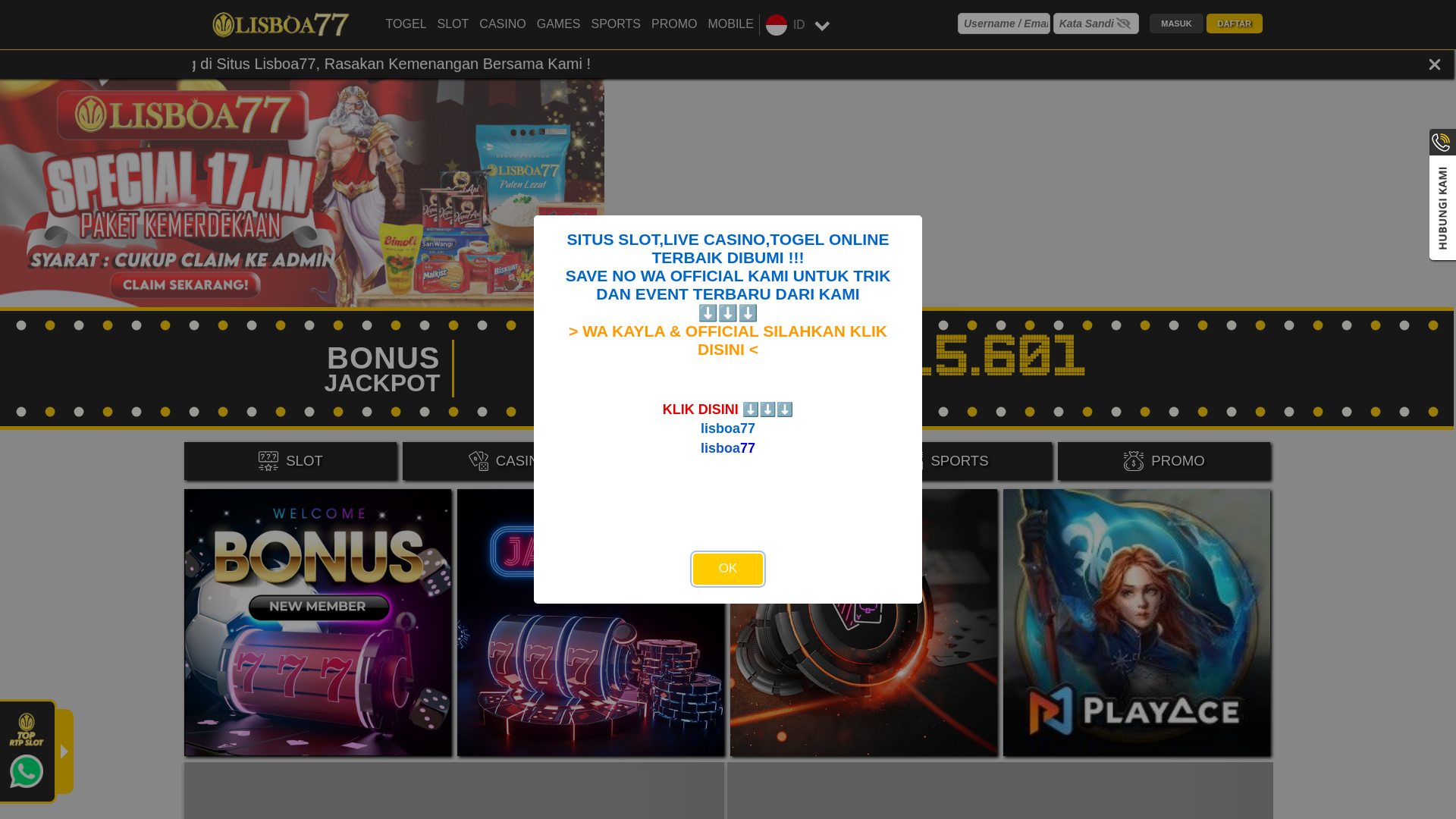 website screenshot of https://lisboa77boom.com/