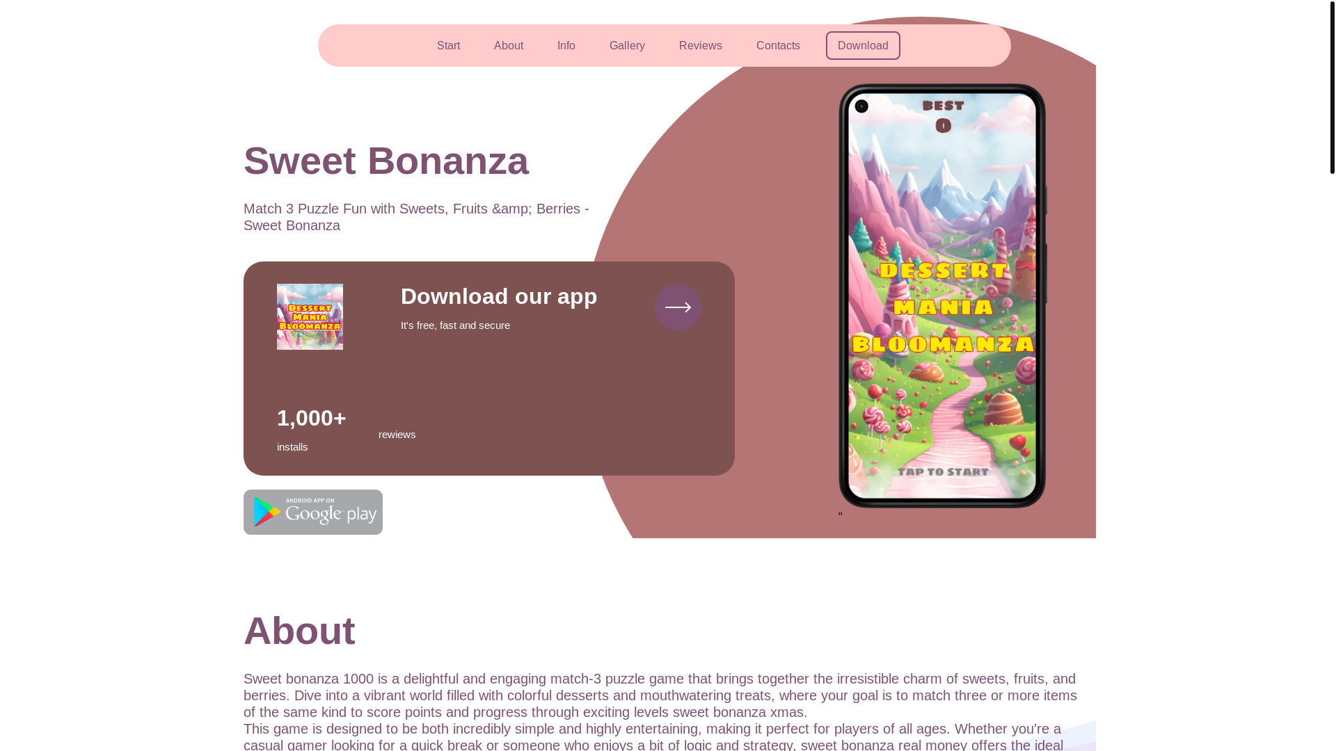 website screenshot of https://kz1-sweet-bonanza1000.store/