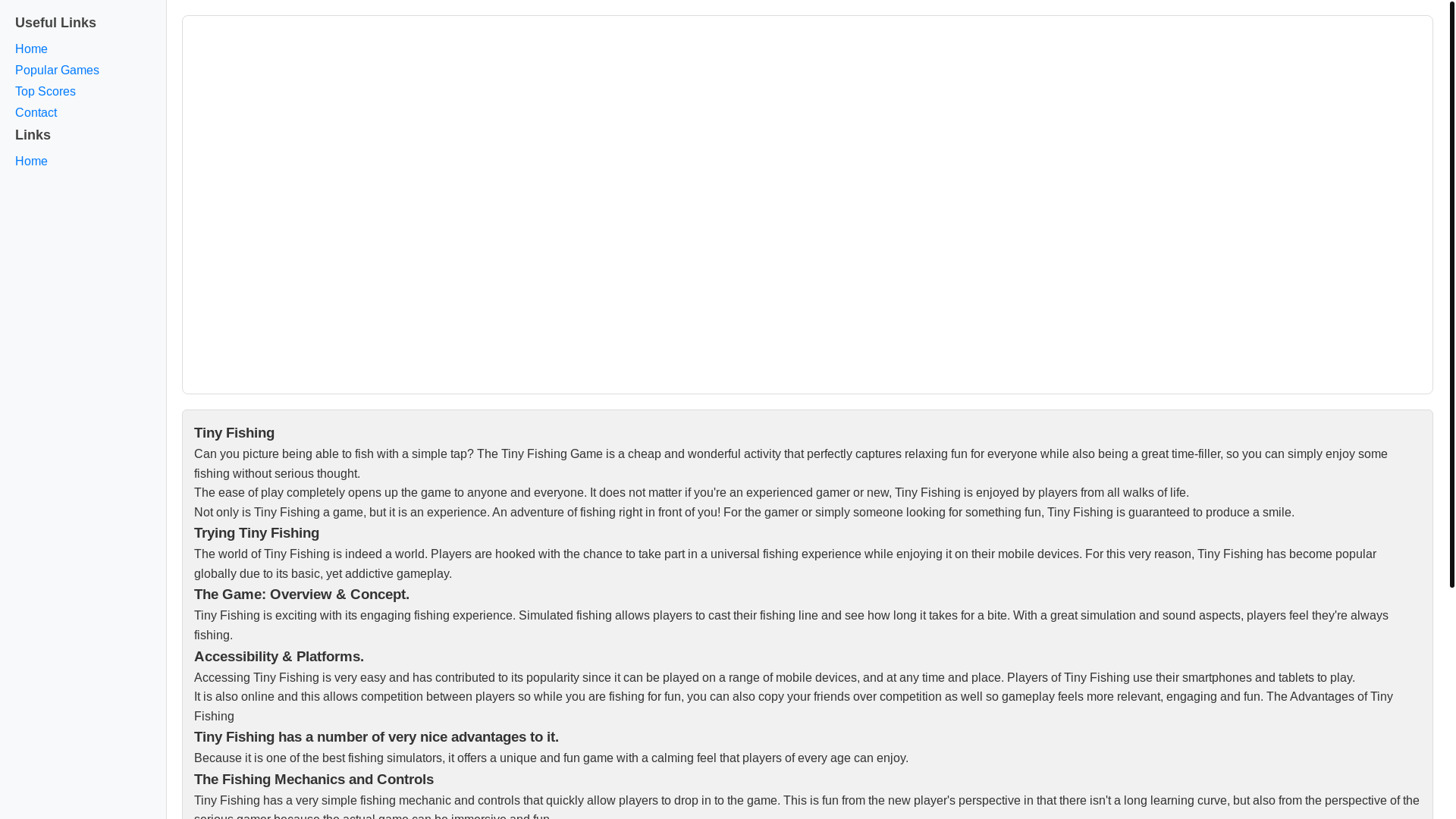 website screenshot of https://tinyfishing4301.pages.dev/