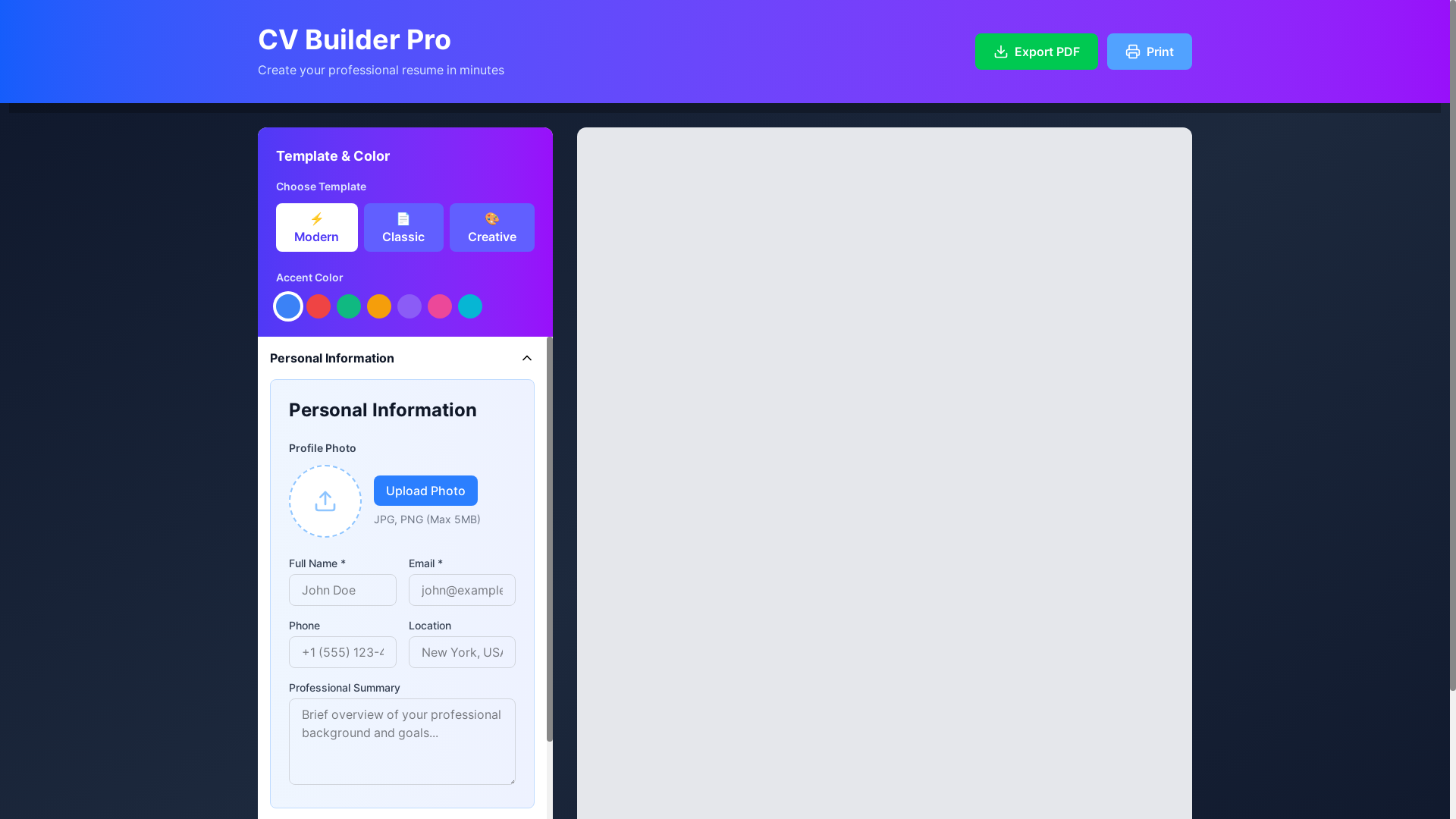 website screenshot of https://tao-cv.pages.dev/