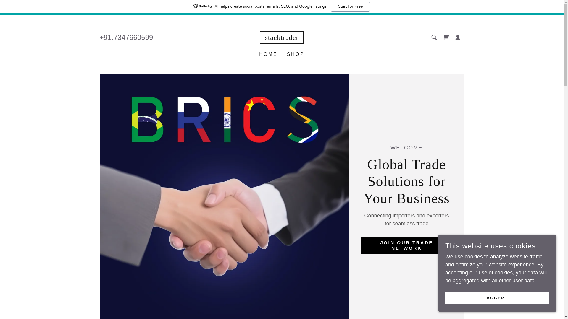 website screenshot of https://stack-trader.com/