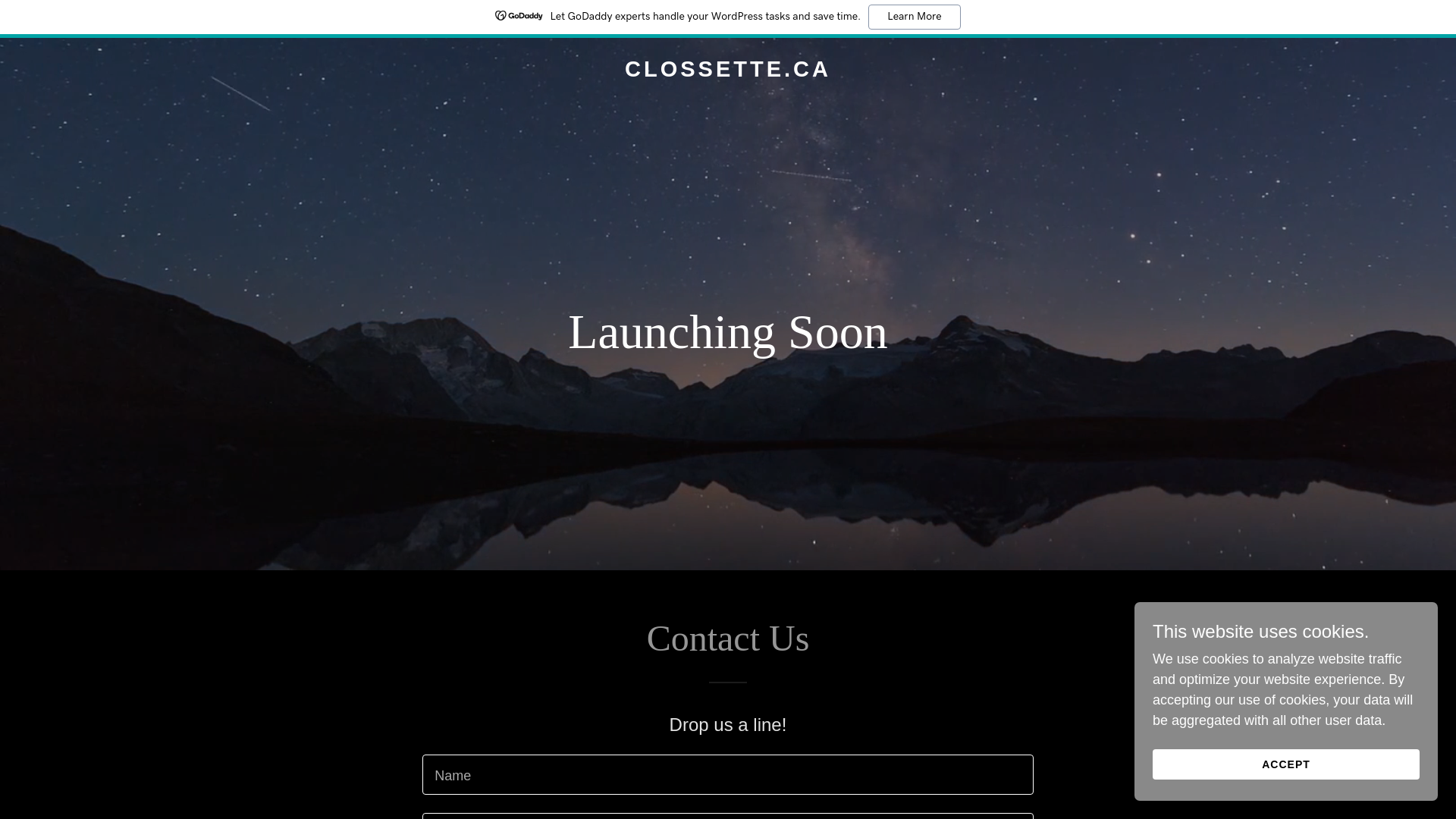 website screenshot of https://clossette.ca/