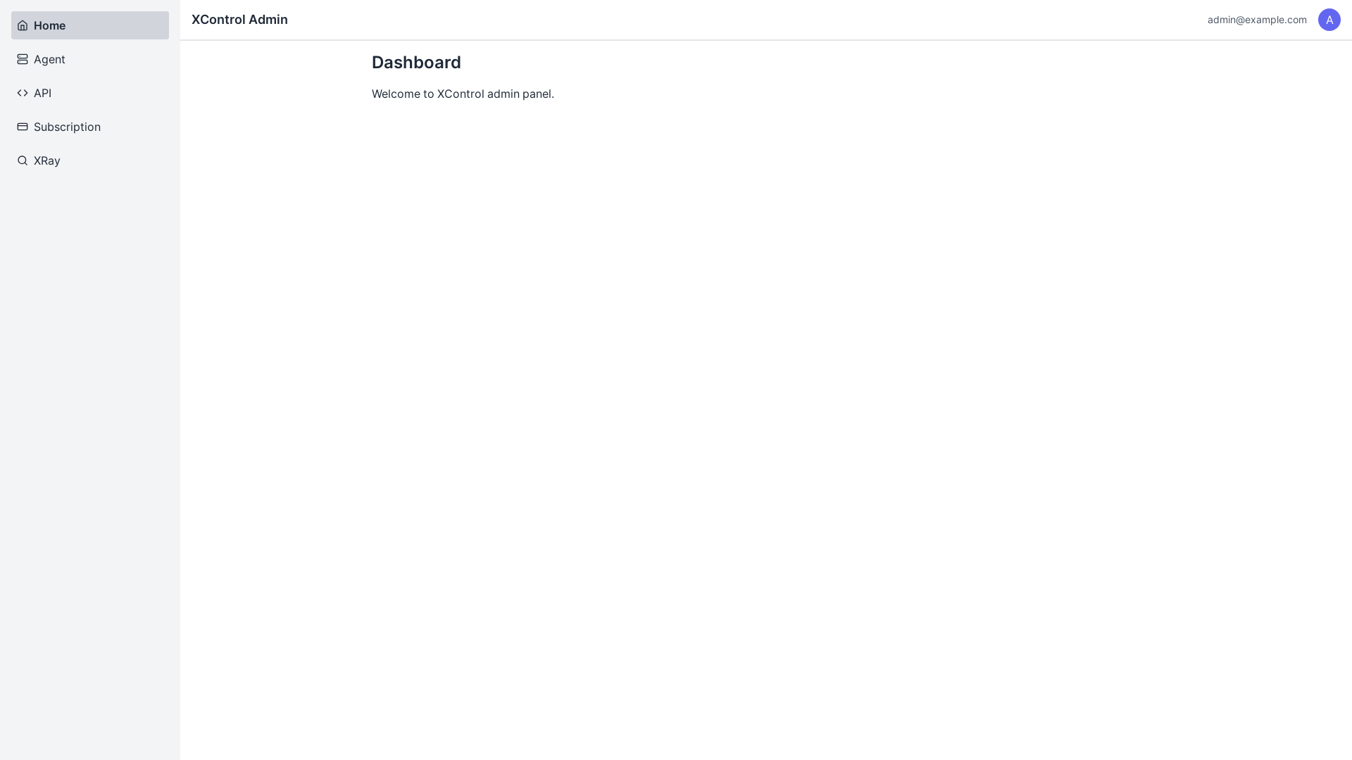 website screenshot of https://xcontrol-panel.pages.dev/