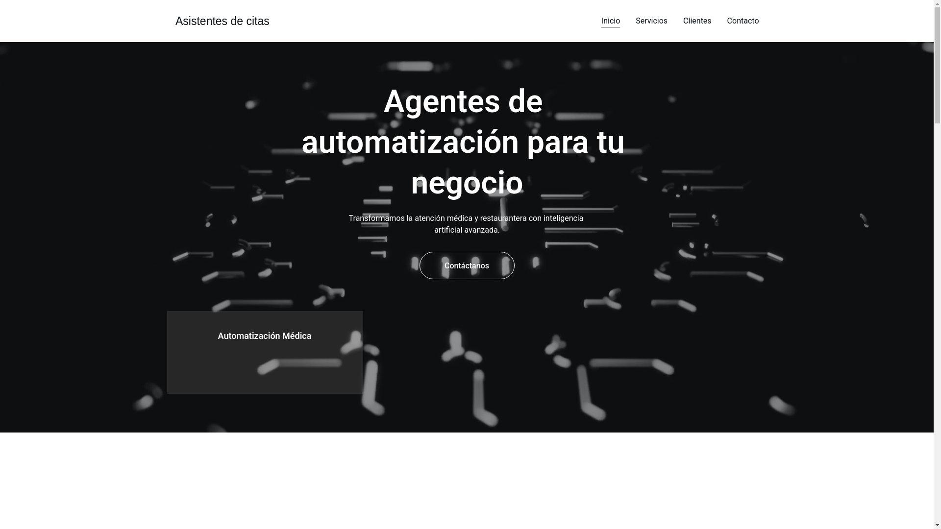 website screenshot of https://asistentedecitas.online/