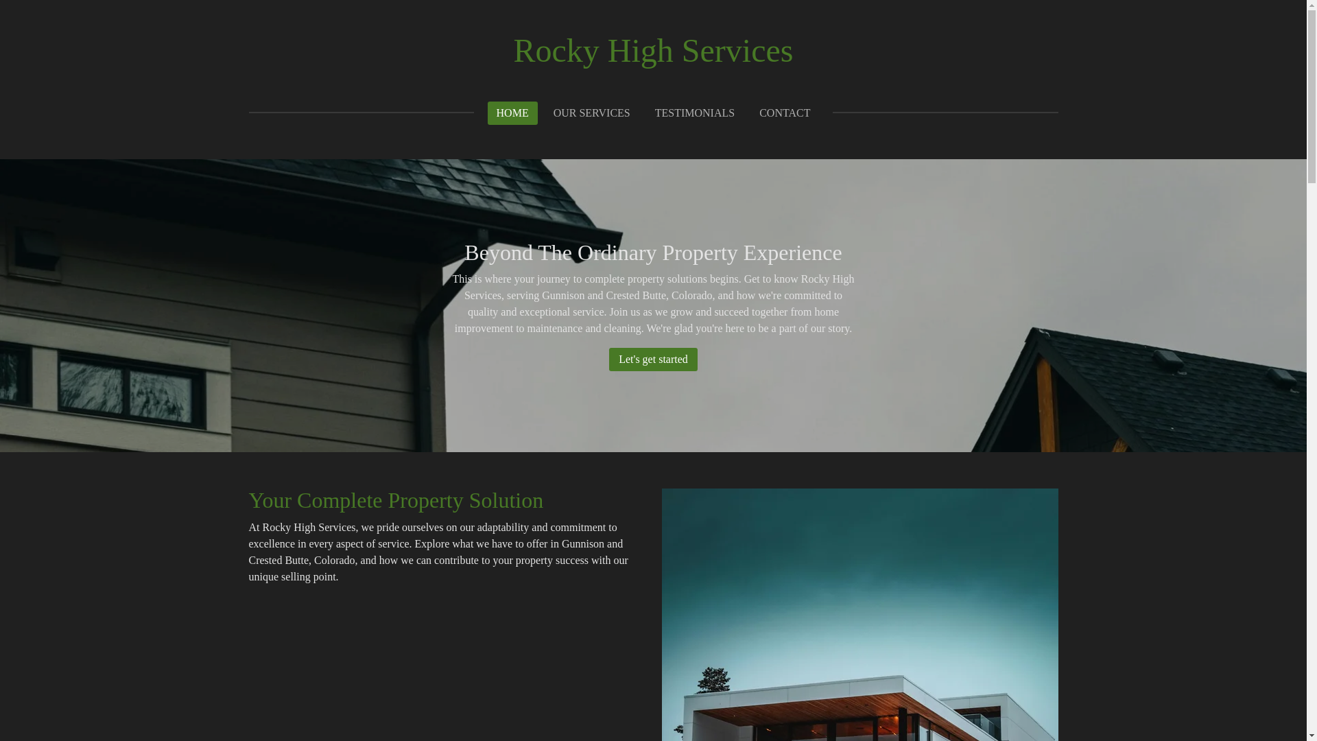 website screenshot of https://rockyhighservices.com/