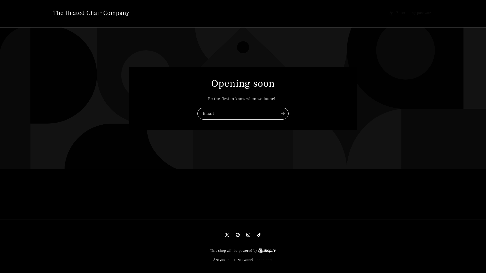 website screenshot of https://theheatedchaircompany.com/