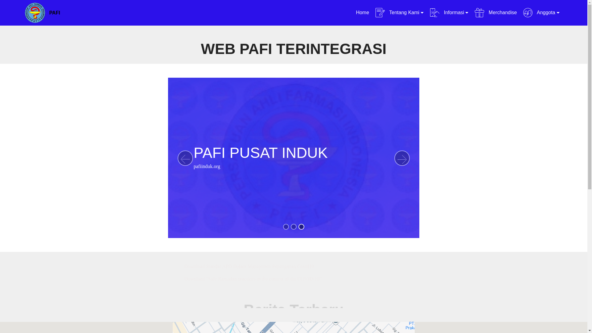 website screenshot of https://pafi-kotawaringinbarat-org.pages.dev/