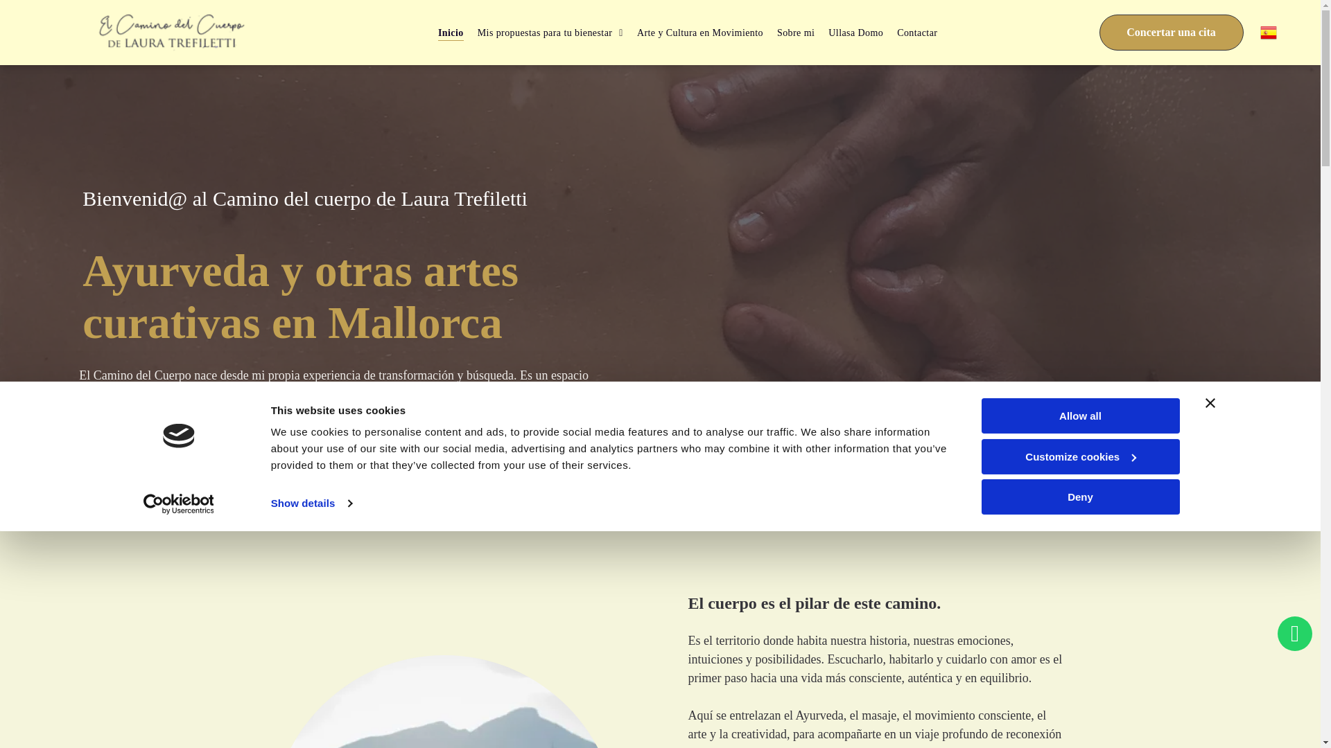 website screenshot of https://elcaminodelcuerpo.es/