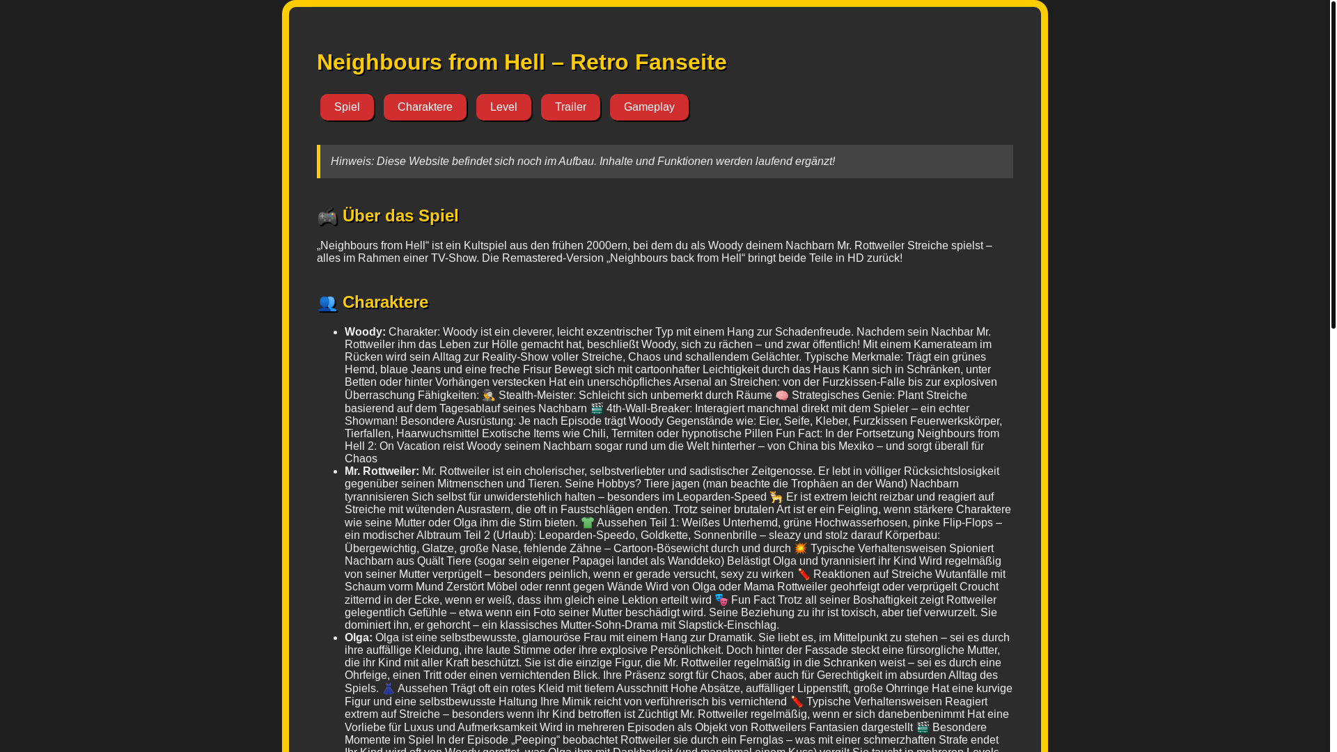 website screenshot of https://neighbours-from-hell-fanpages.pages.dev/