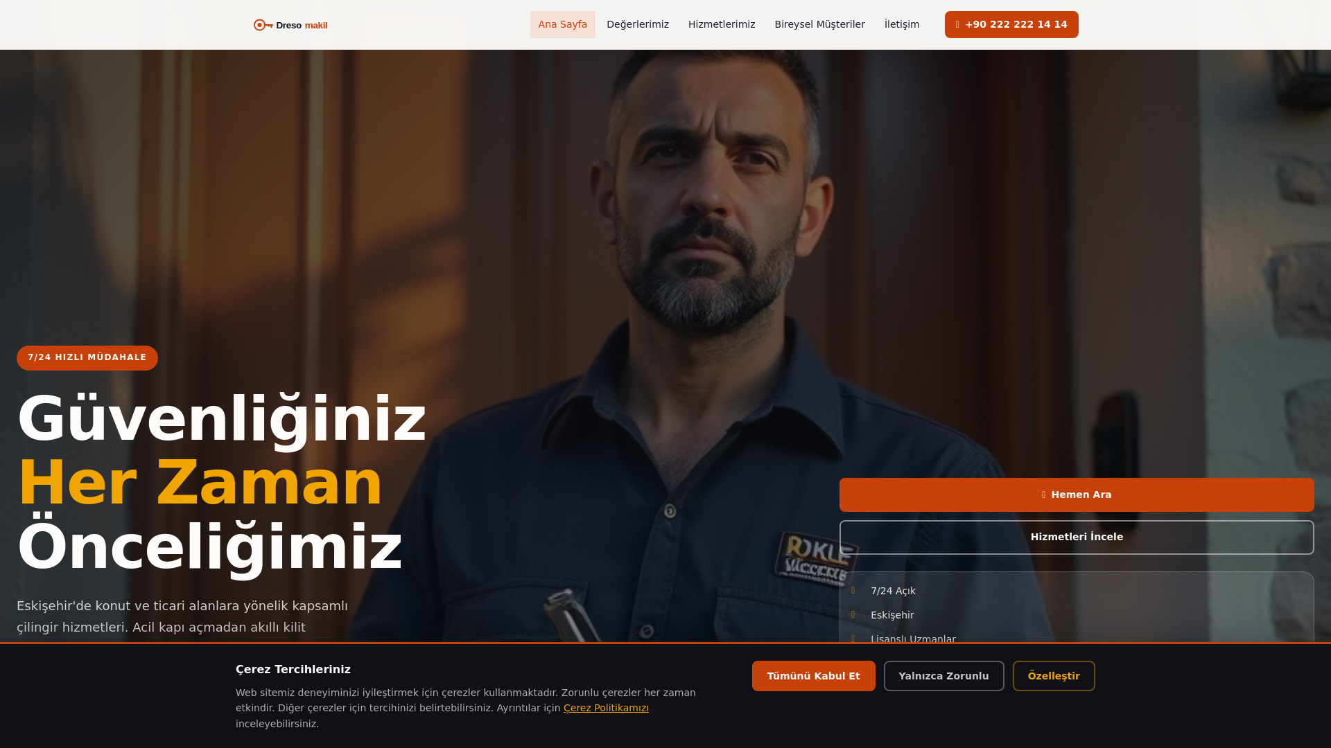 website screenshot of https://dresomakil.info