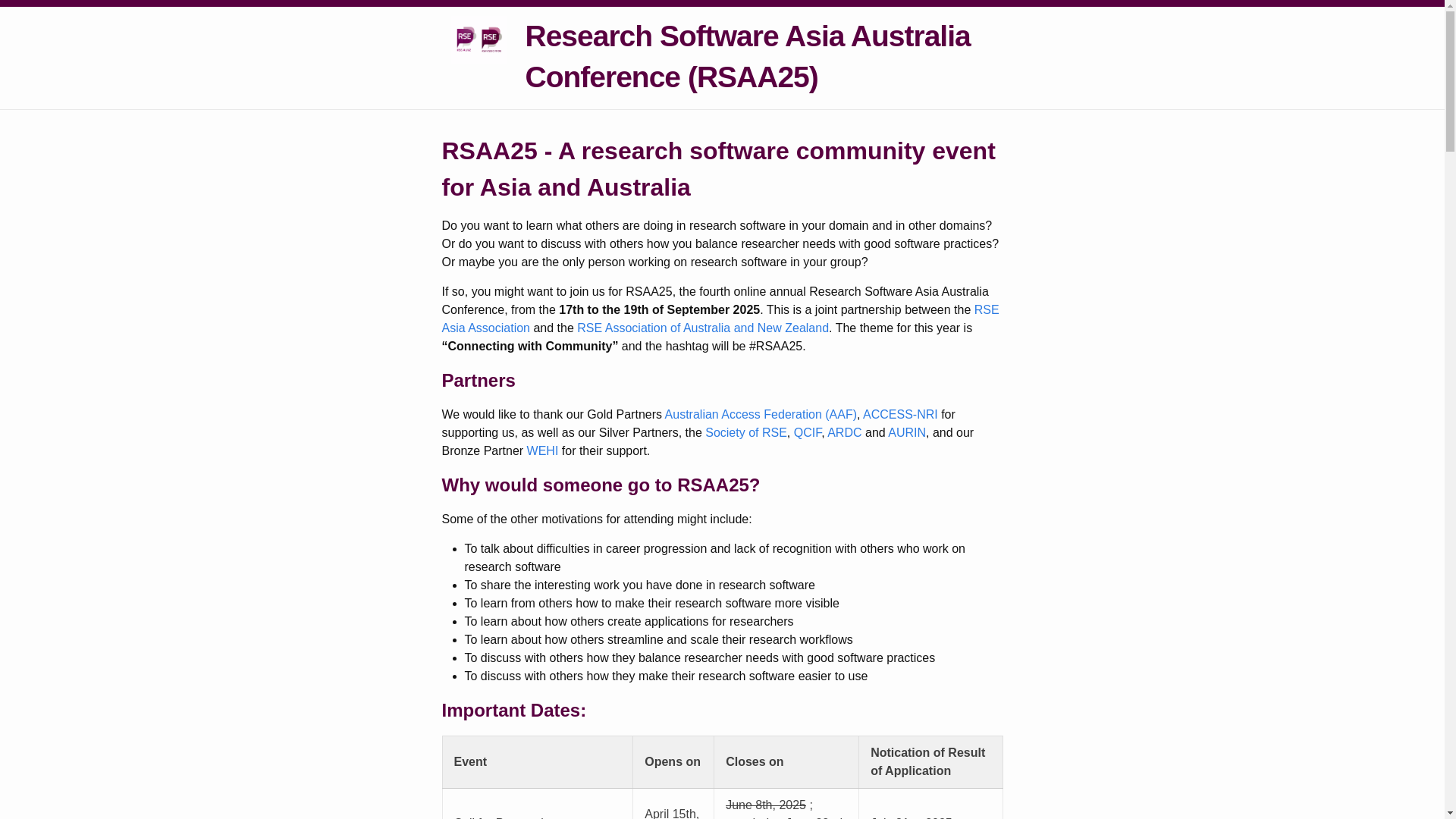 website screenshot of https://rseaa.org/