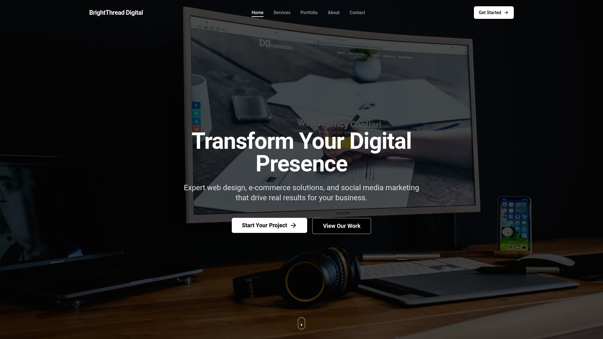 website screenshot of https://brightthreaddigitalco.com/