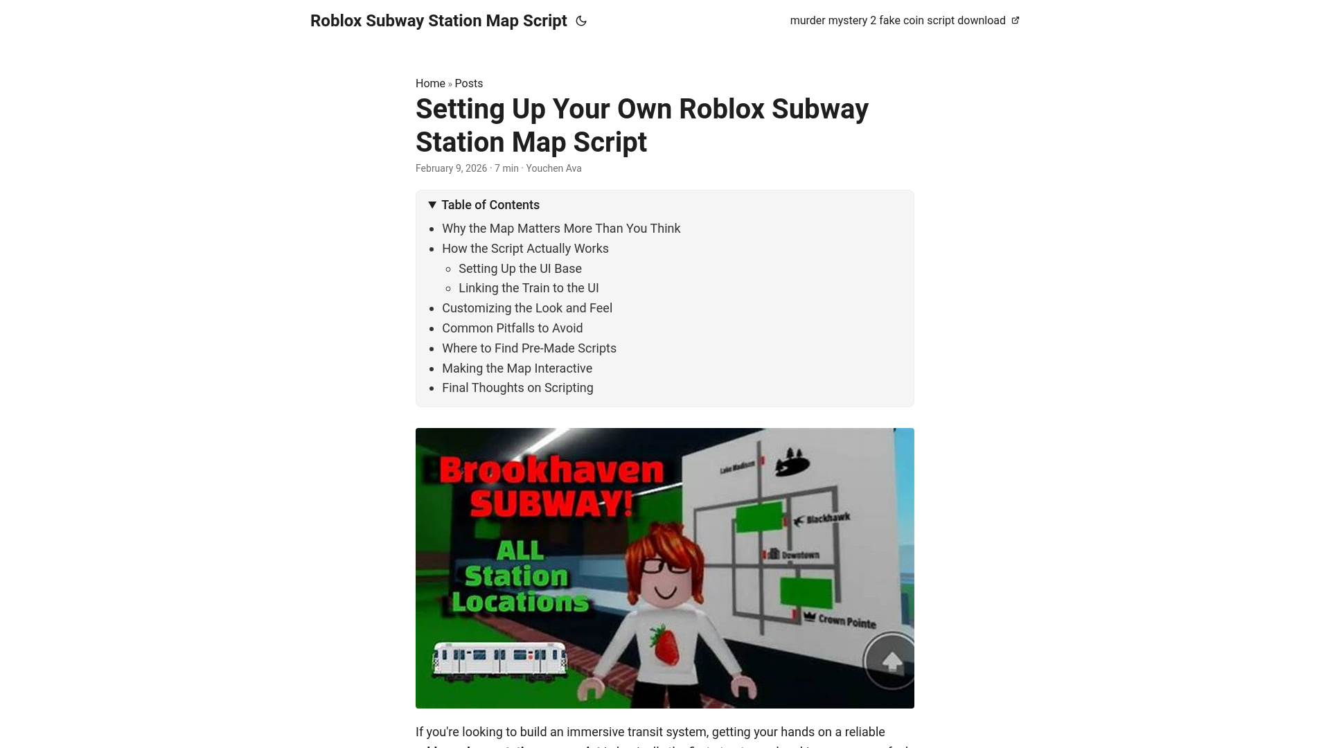 website screenshot of https://roblox-subway-station-map-script.pages.dev/