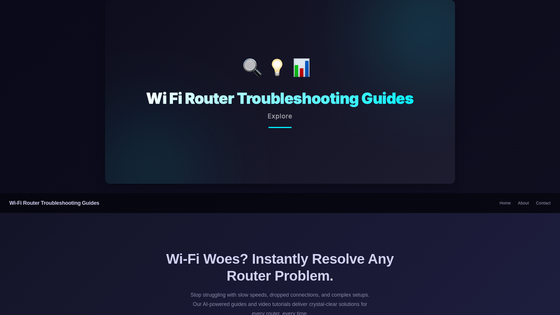 website screenshot of https://routertroubleshooting.com/