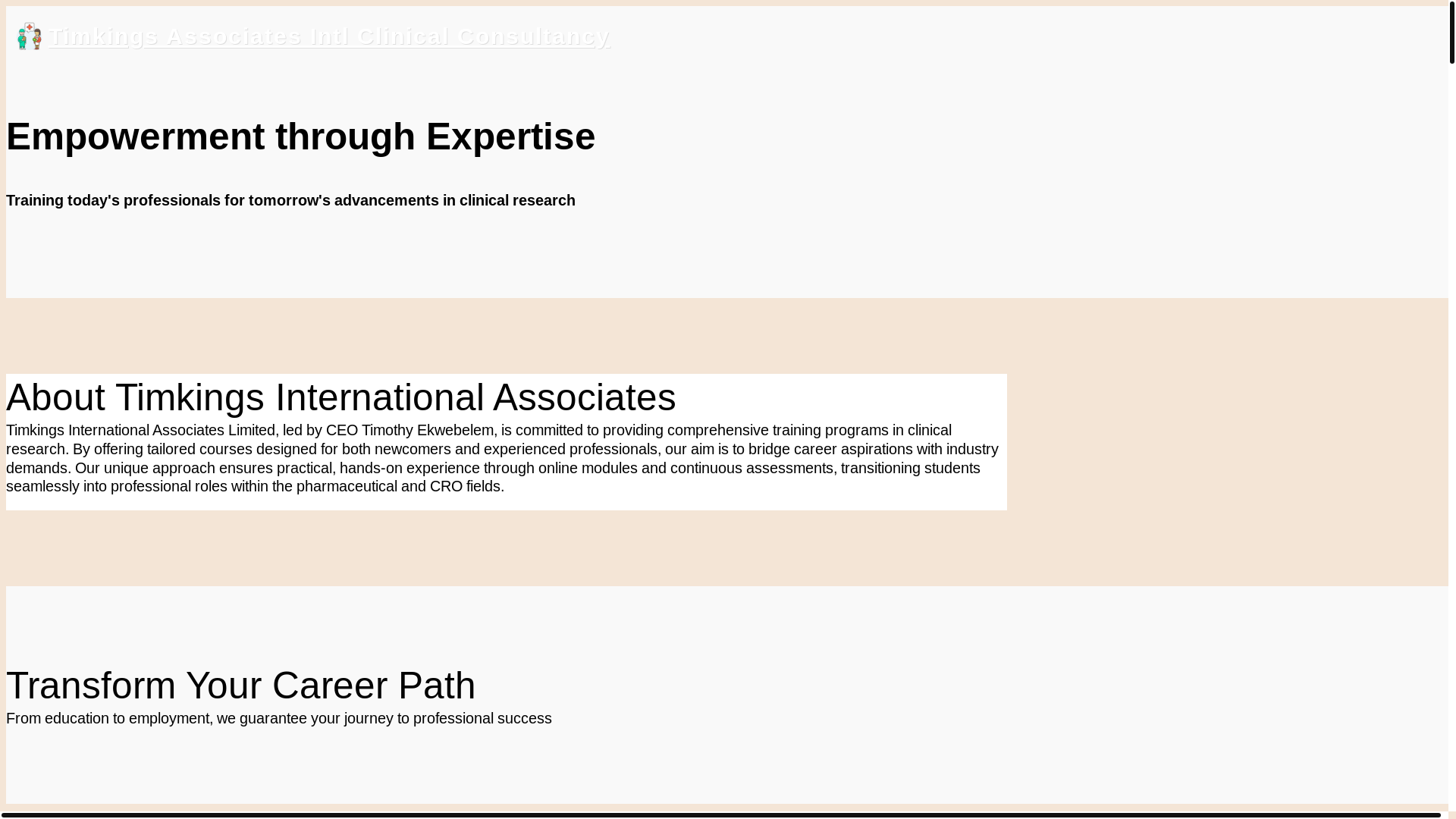 website screenshot of https://timkintelclconsult.com/