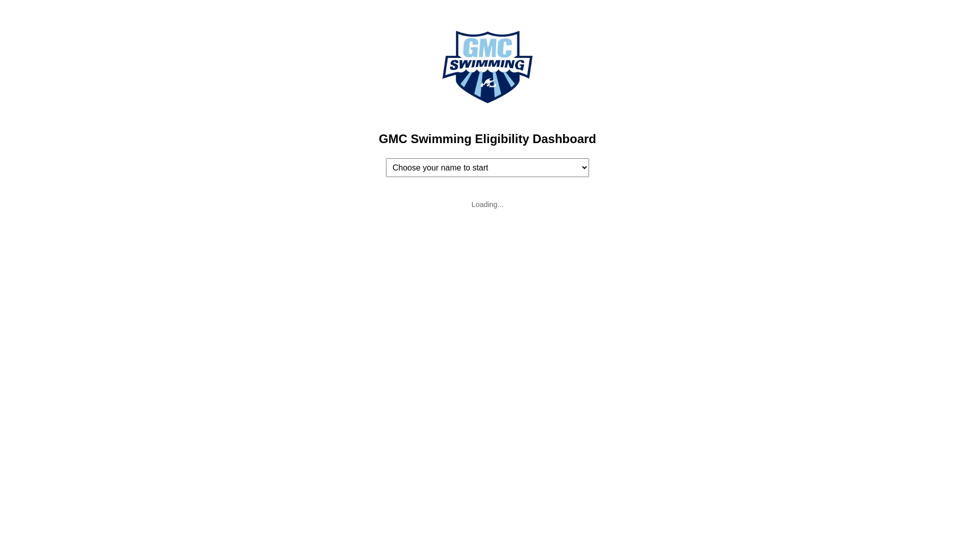 website screenshot of https://gmcswimmingdashboard.pages.dev/