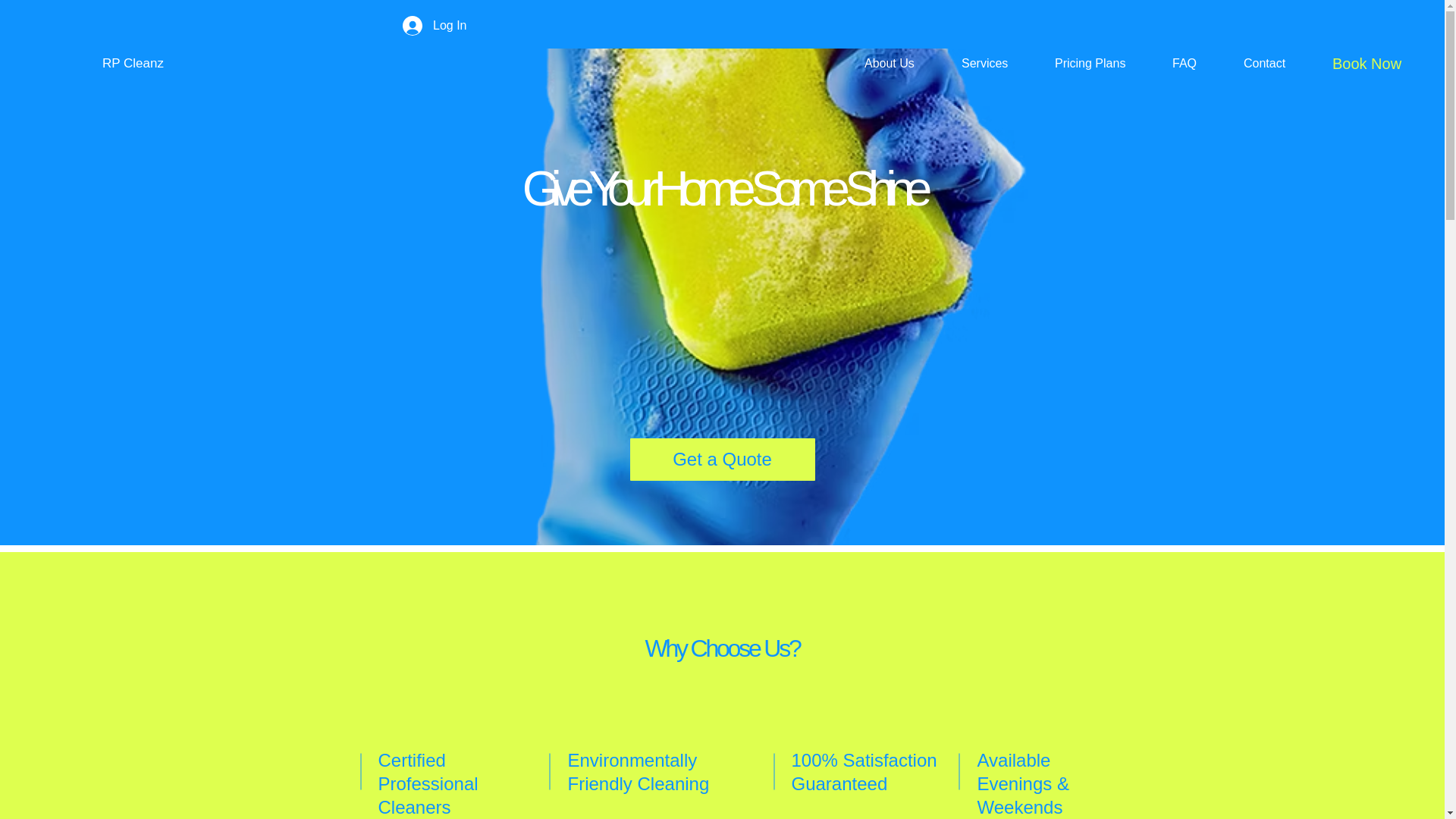 website screenshot of https://rpcleanz.com/