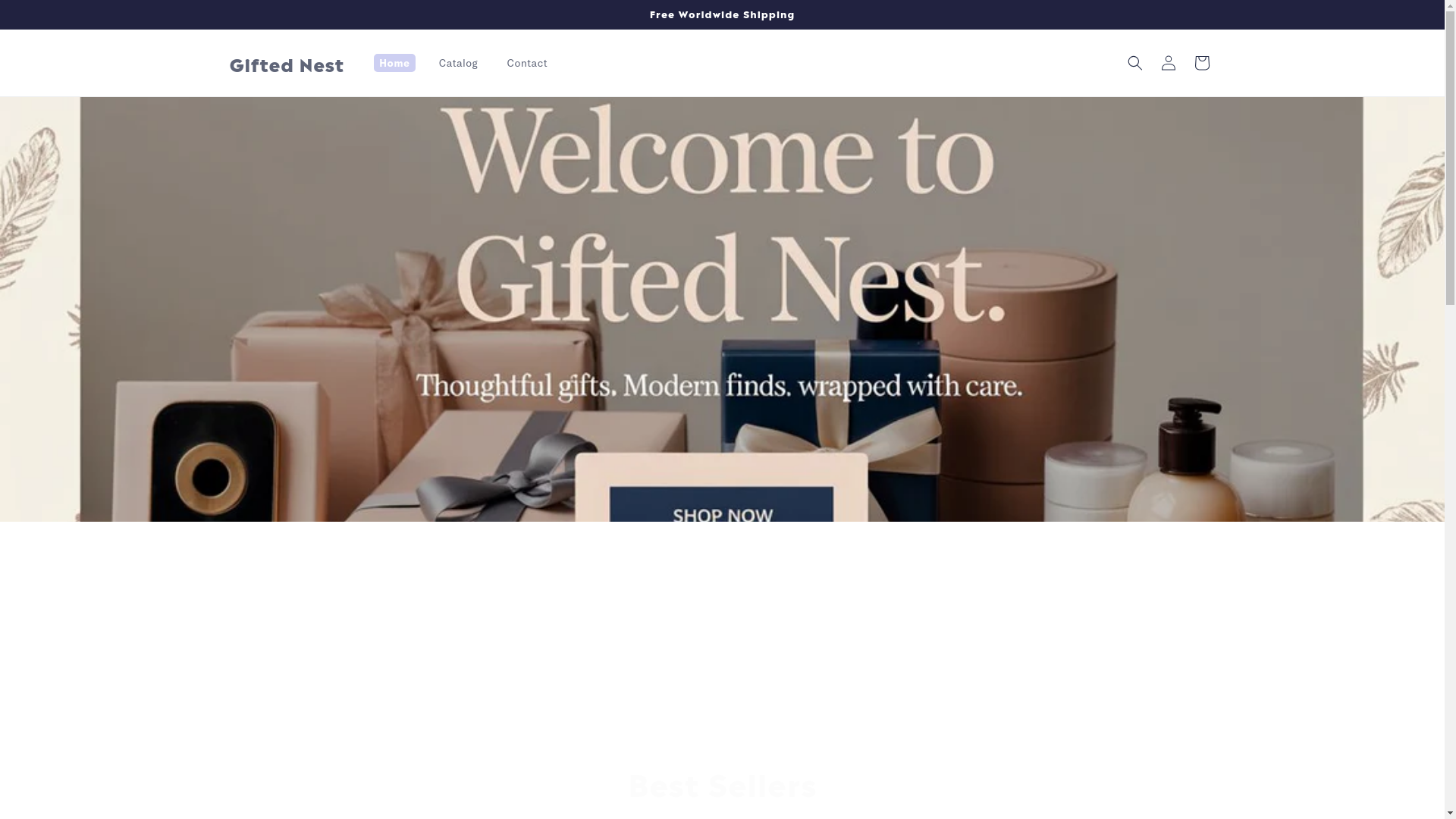 website screenshot of https://giftednest.net/