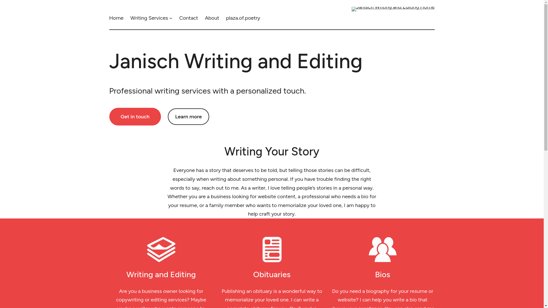 website screenshot of https://plazaofpoetry.com/
