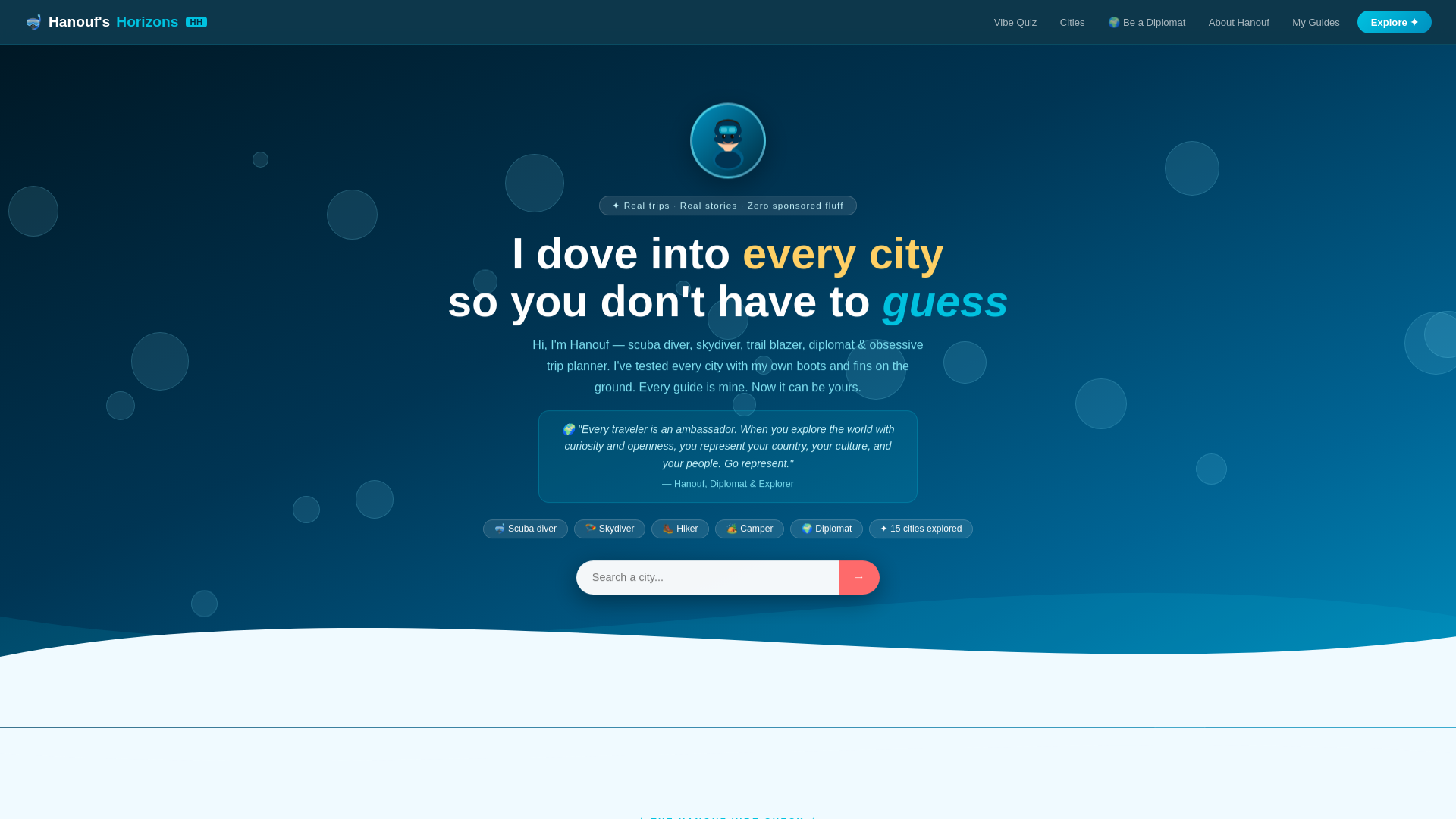 website screenshot of https://hanoufshorizons.com/