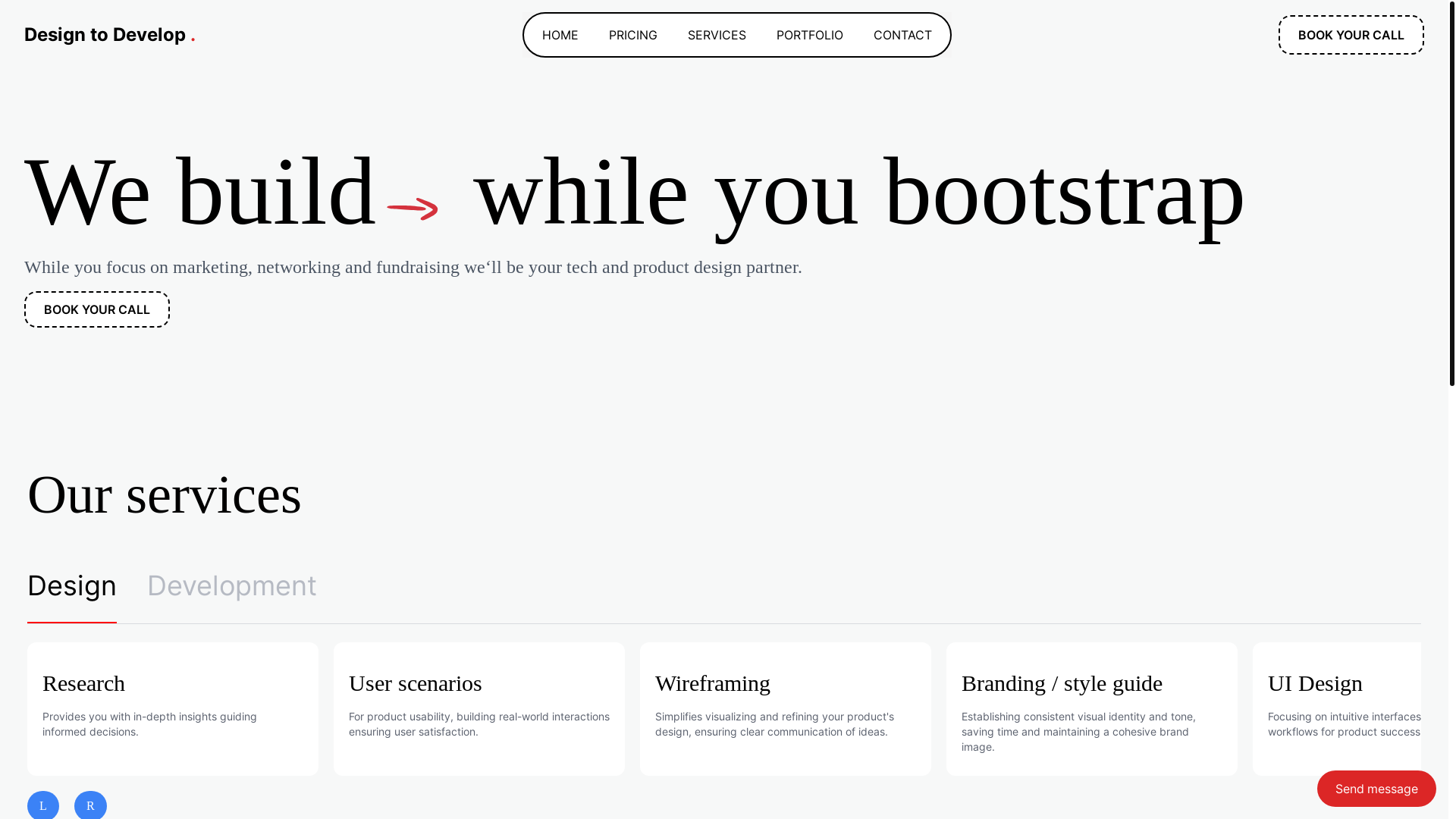 website screenshot of https://designstodevelop.com/