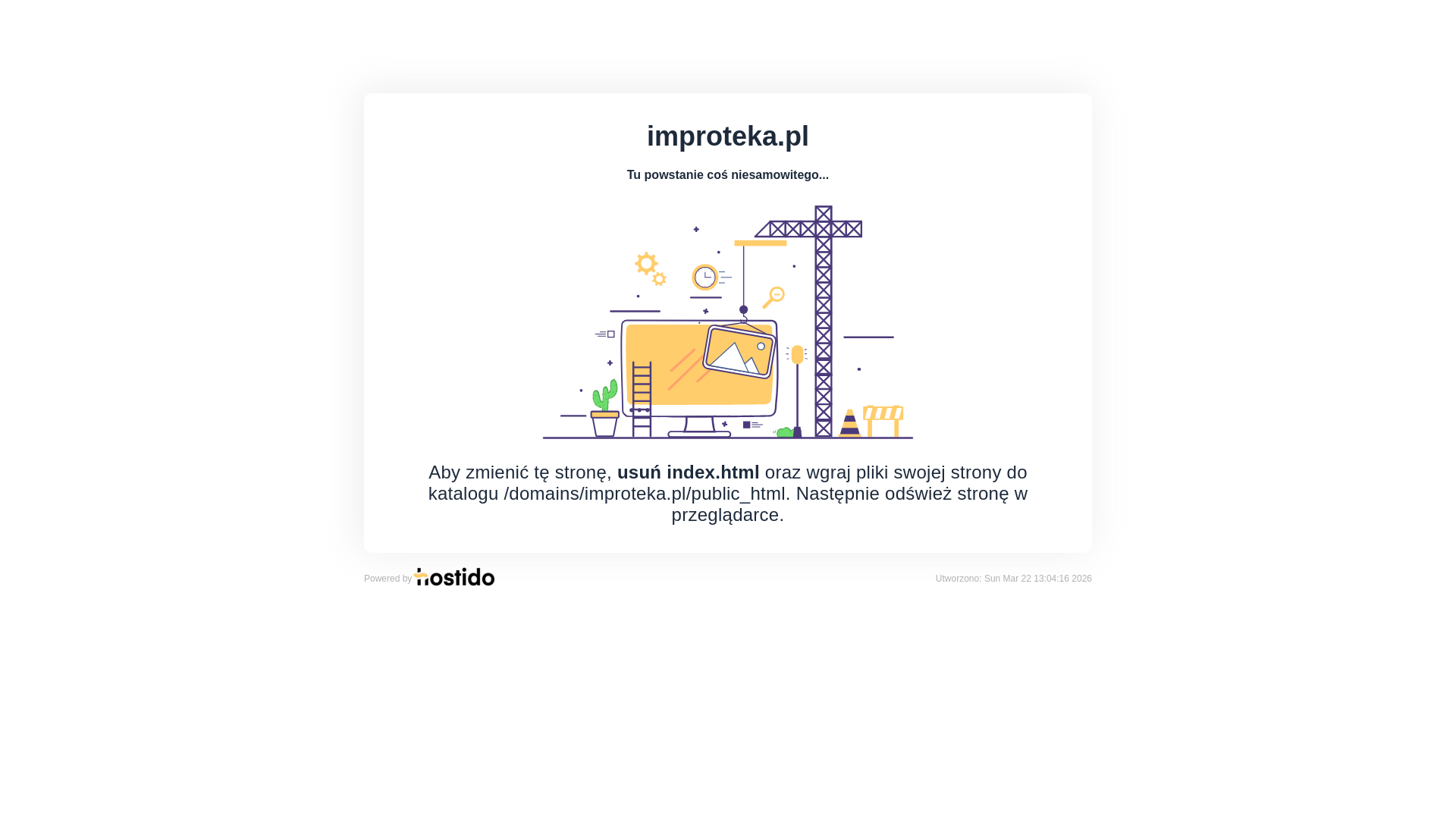 website screenshot of https://improteka.pl/
