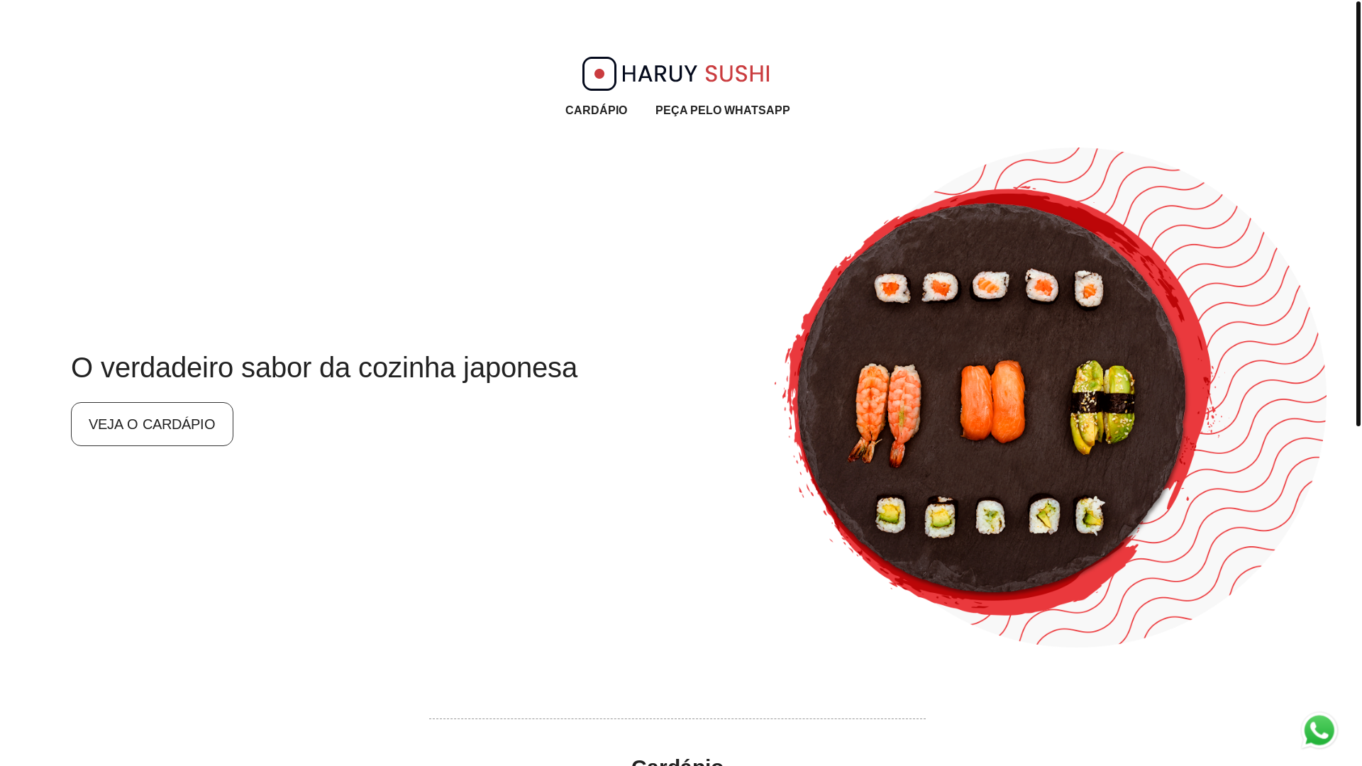 website screenshot of https://haruysushimenuhorizontal.pages.dev/