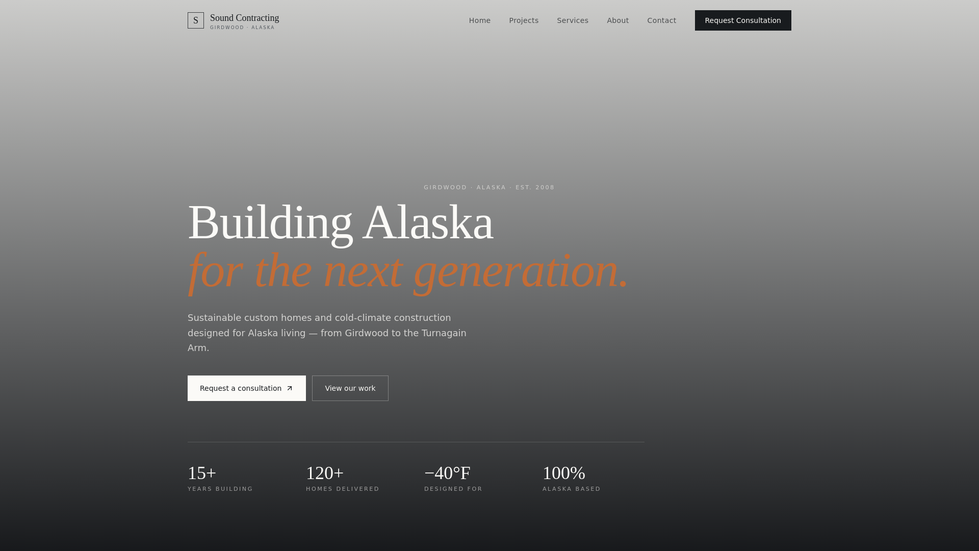 website screenshot of https://soundcontractingllc-com.pages.dev/