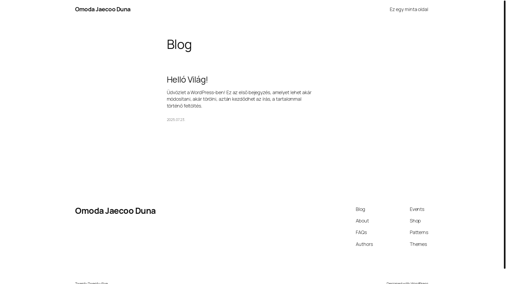 website screenshot of https://omodajaecooduna.hu/