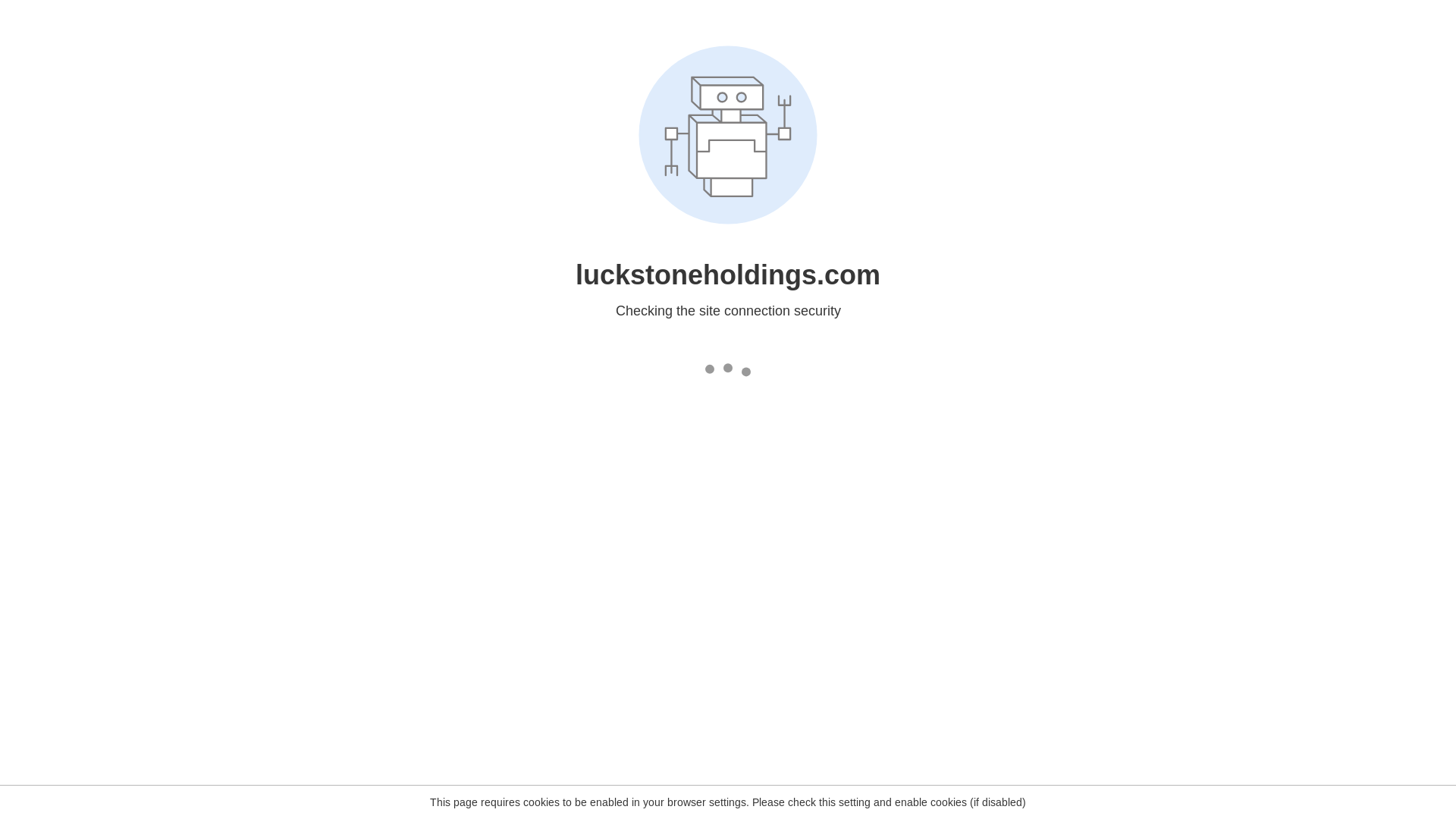 website screenshot of https://luckstoneholdings.com/
