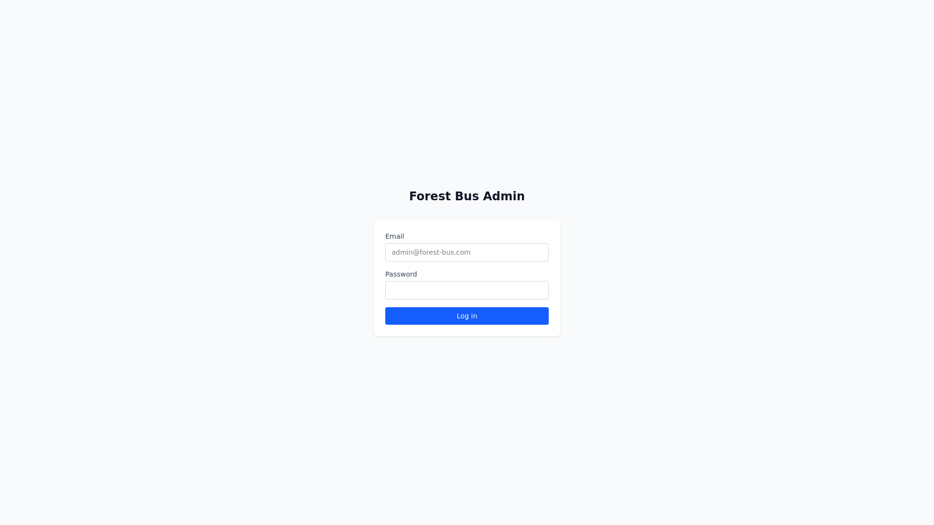 website screenshot of https://forest-bus-admin-dev.pages.dev/