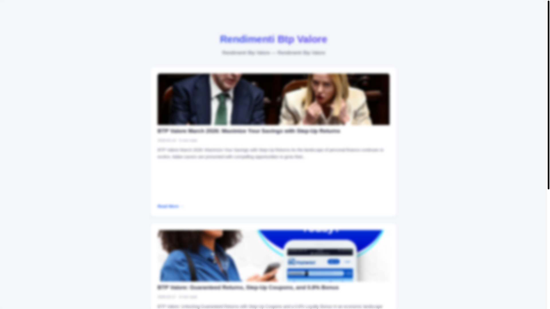 website screenshot of https://rendimenti-btp-valore.pages.dev/