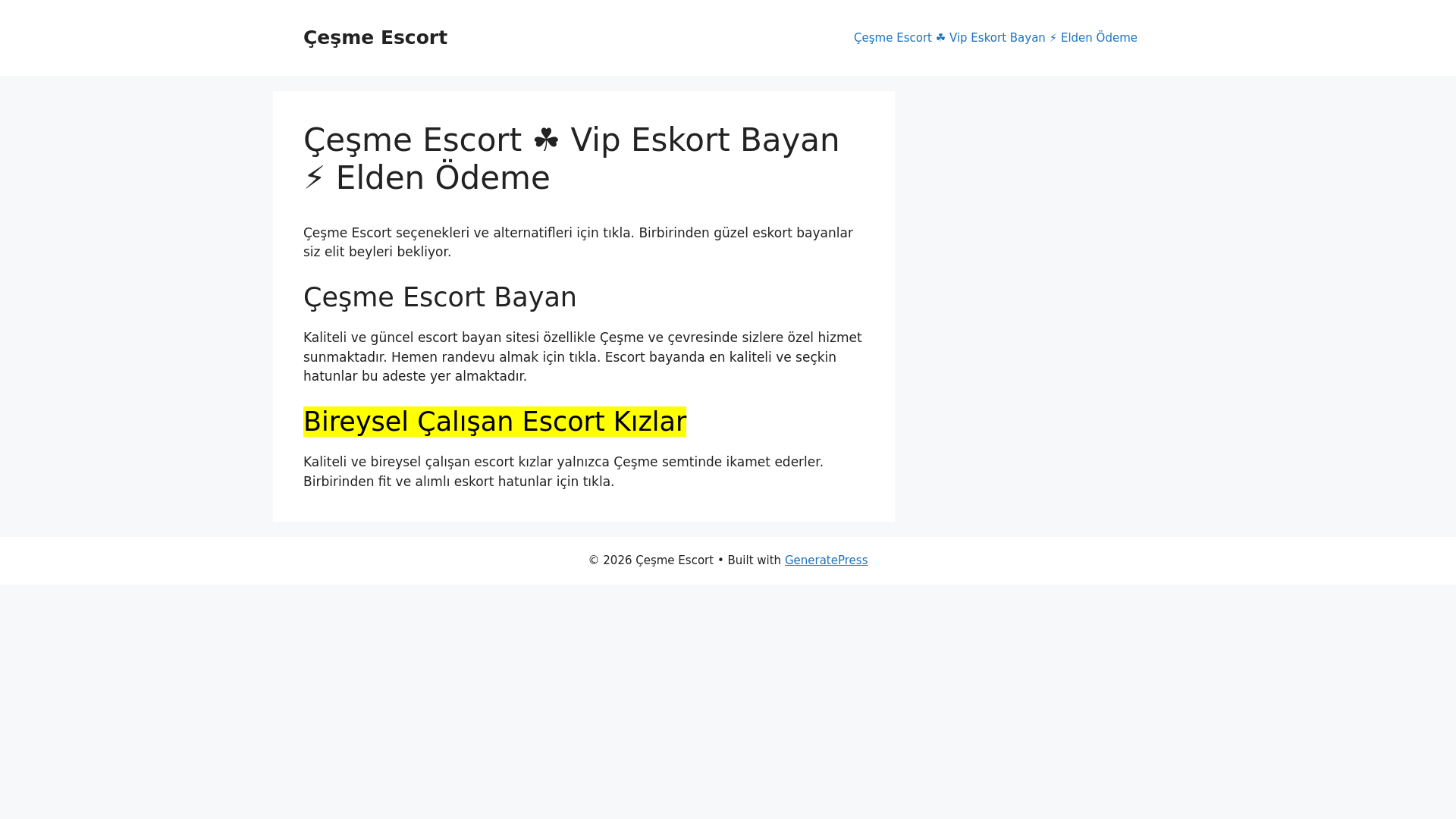 website screenshot of https://cesme.website/