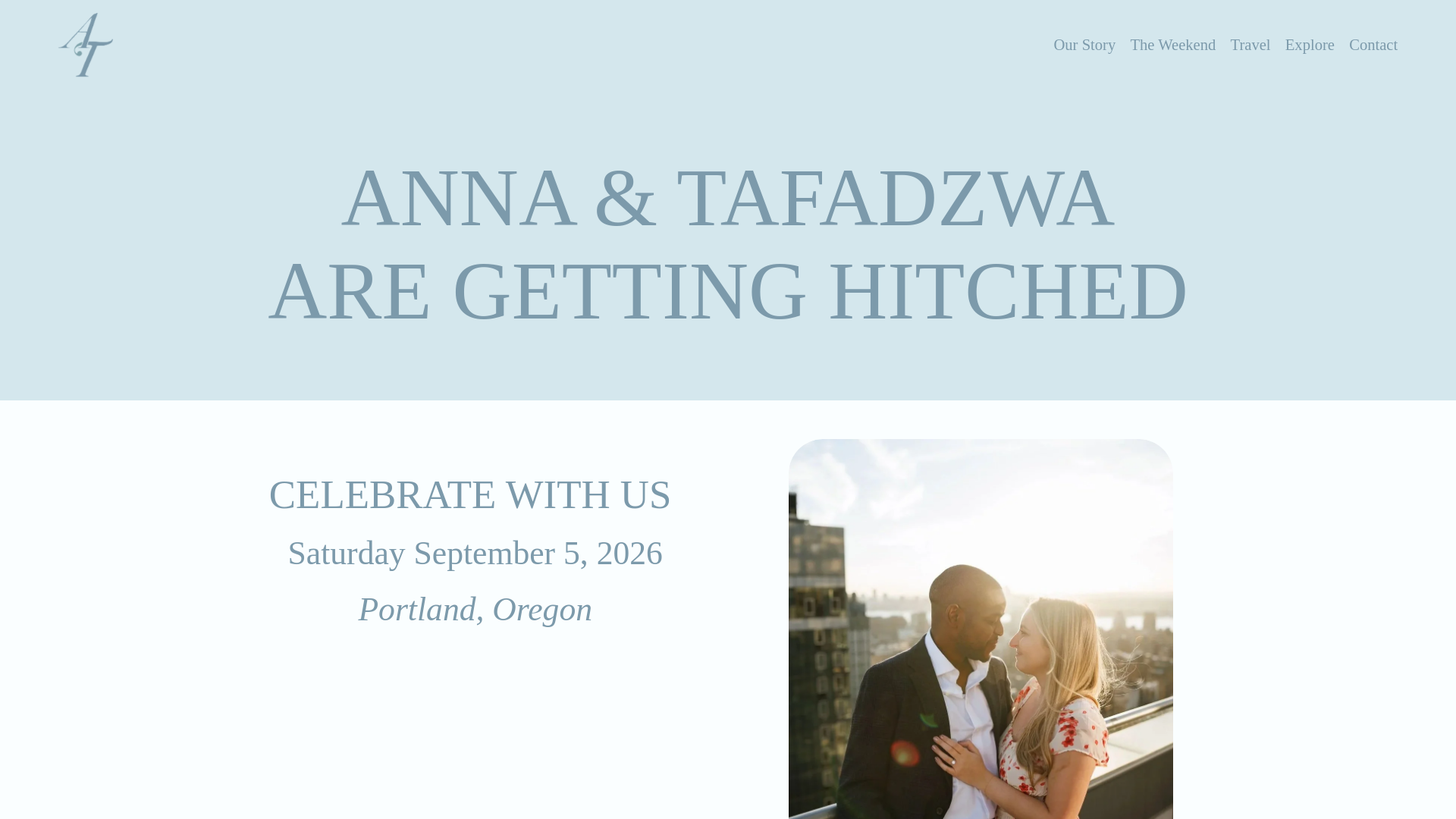 website screenshot of https://annaandtaf.com/