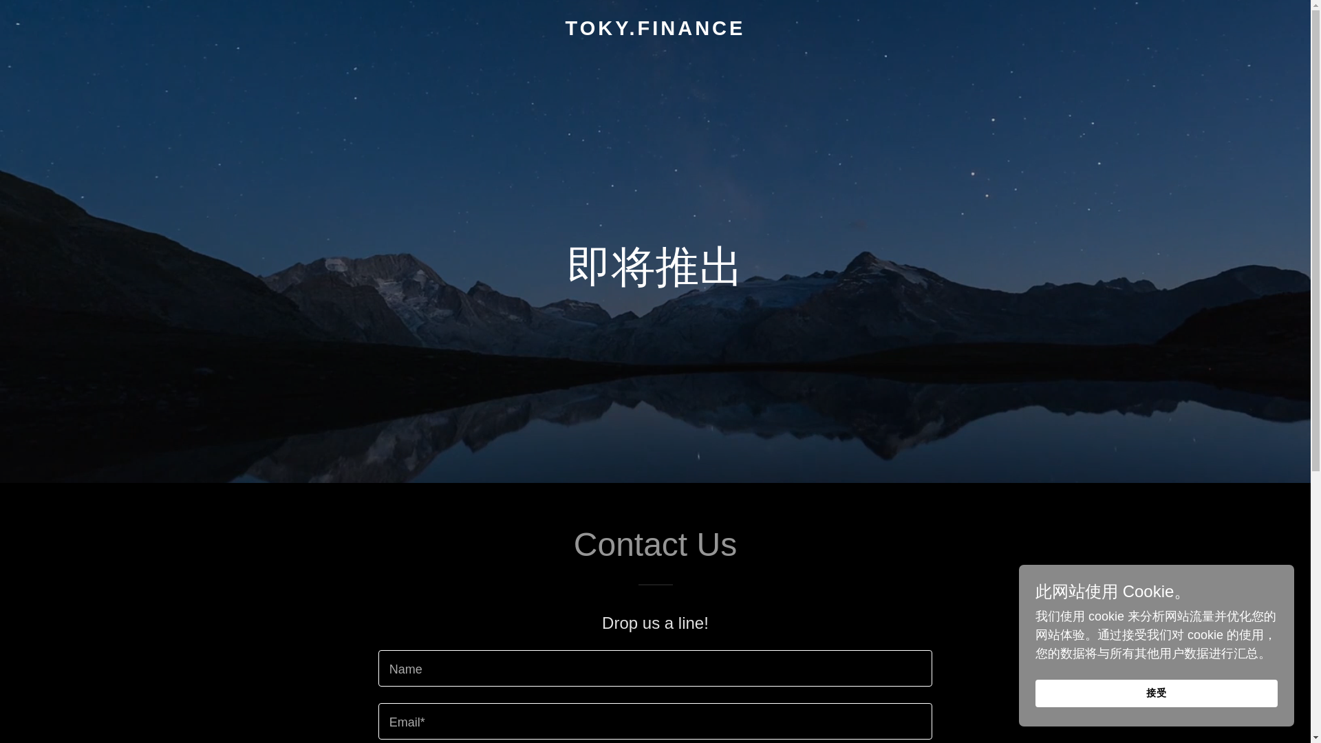 website screenshot of https://toky.finance/
