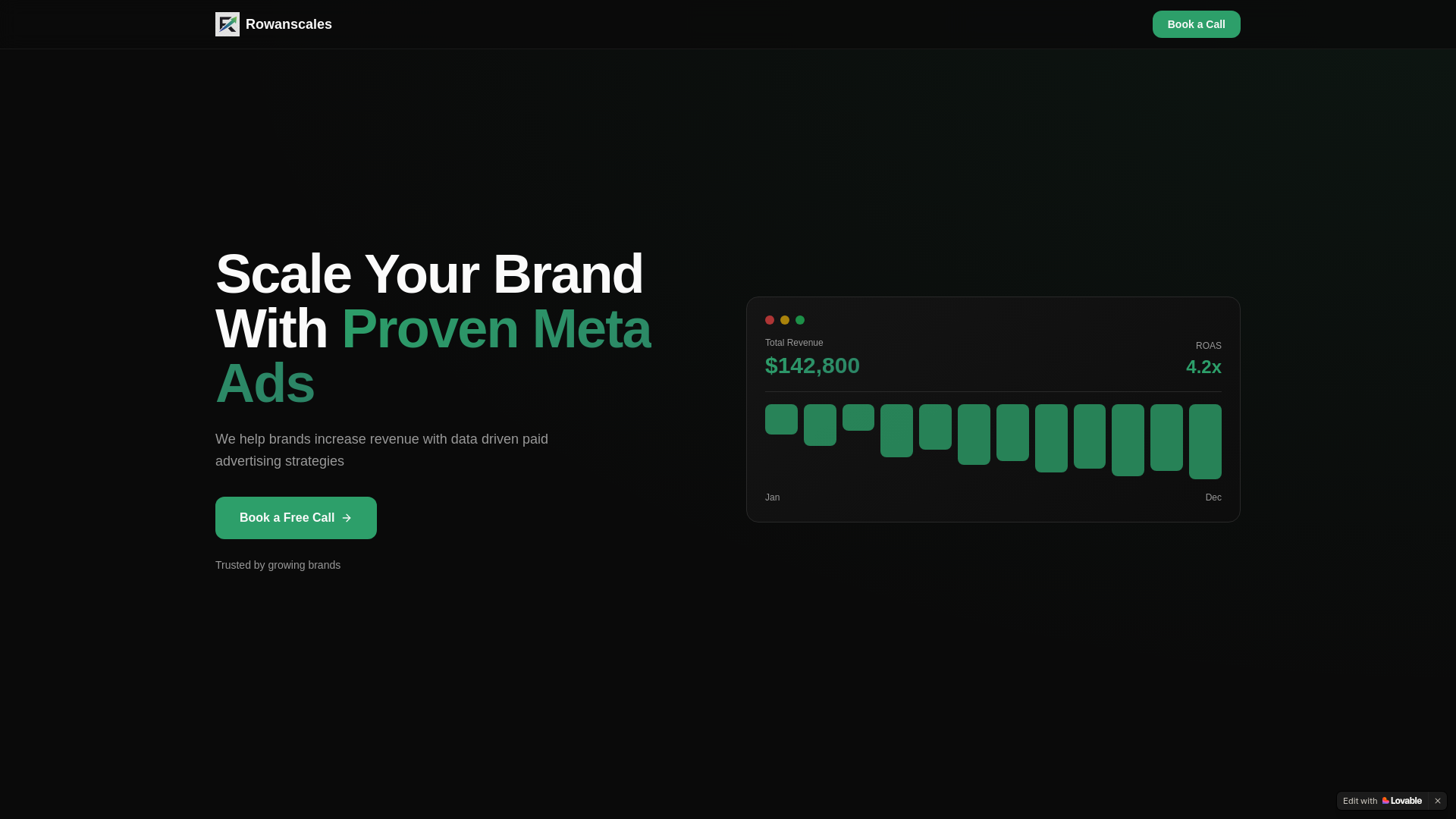 website screenshot of https://rowanscales.com