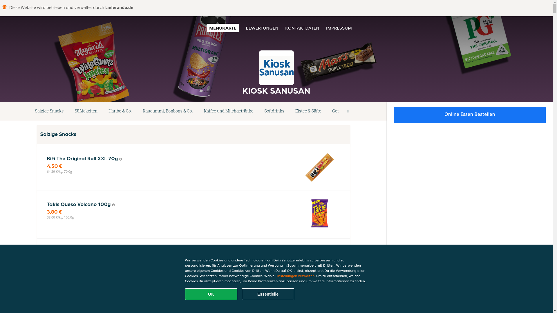 website screenshot of https://kiosksanusan-luneburg.de/